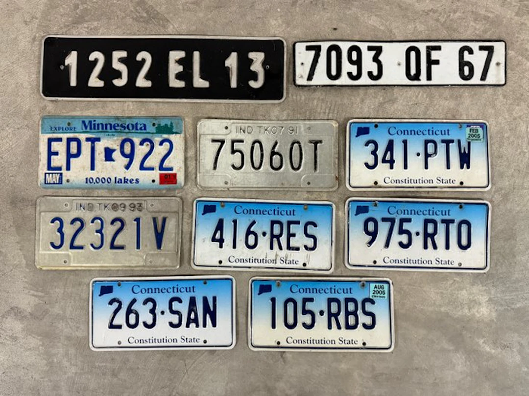 Vehicle license plate - USA