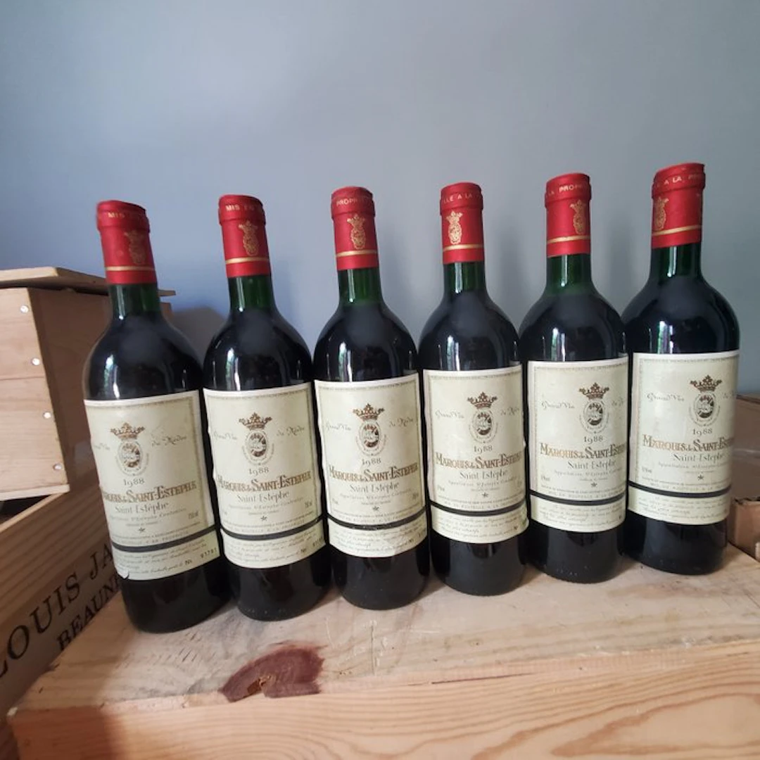 1988 Marquis de Saint Estephe - Saint-Estèphe - 6 Bottles (0.75L)