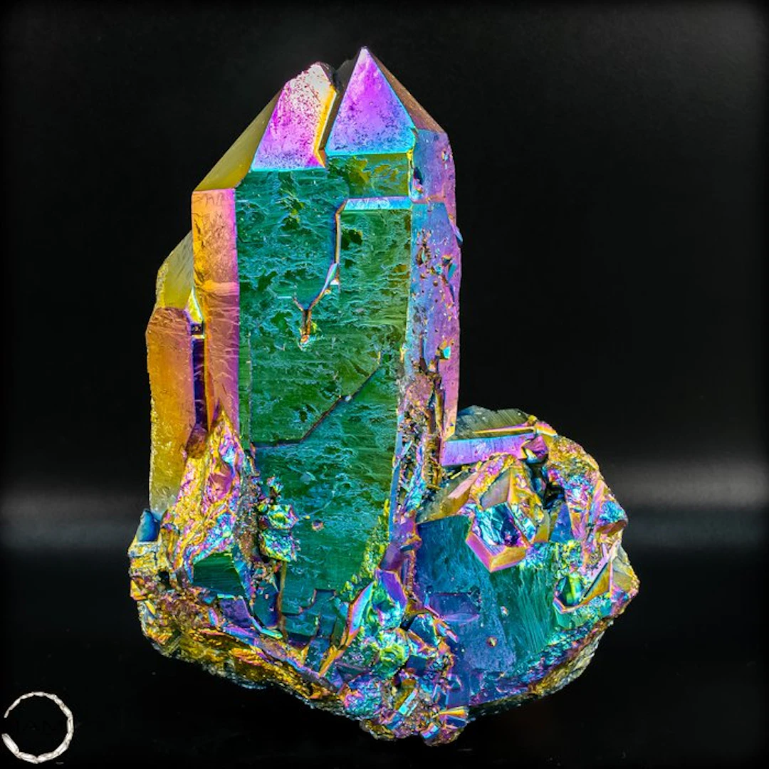 Rare aura-amethyst crystal from Uruguay – A spectacular...