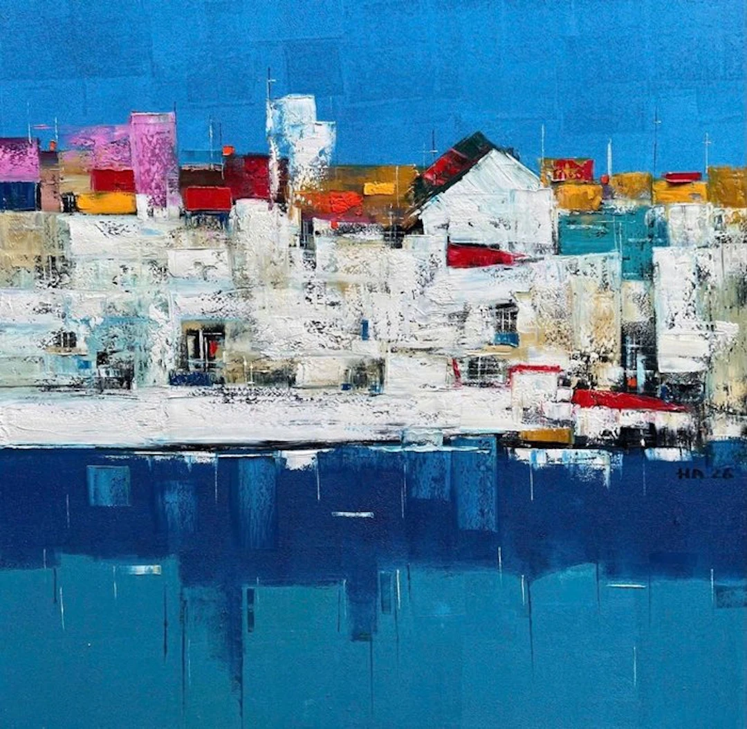 Hoang Anh - L’Éclat du Port ↑120 →120 cm