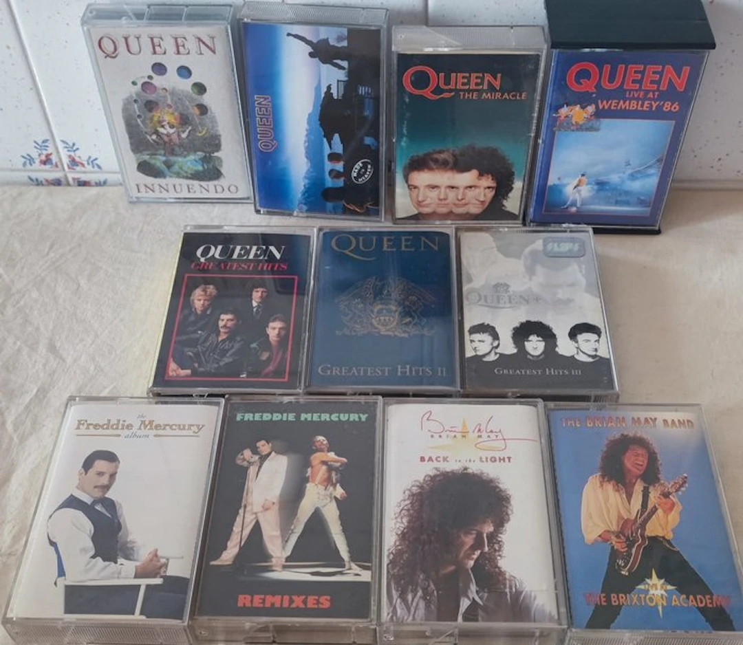 Queen & Related - Collection of 11 x tapes - Audio cassette - 1981