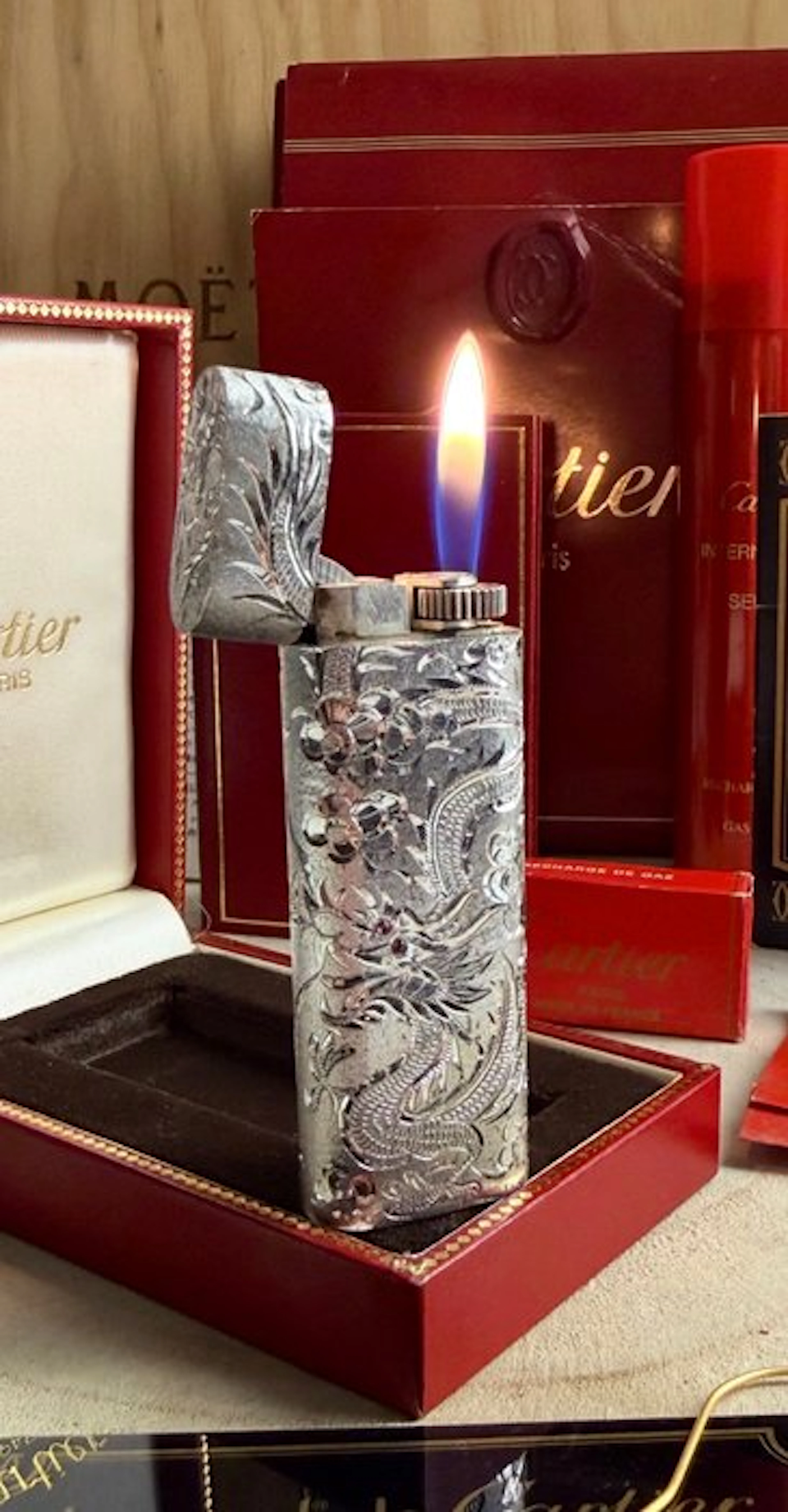 Cartier - Dragón y Fénix (Full set) - Lighter - Unknown