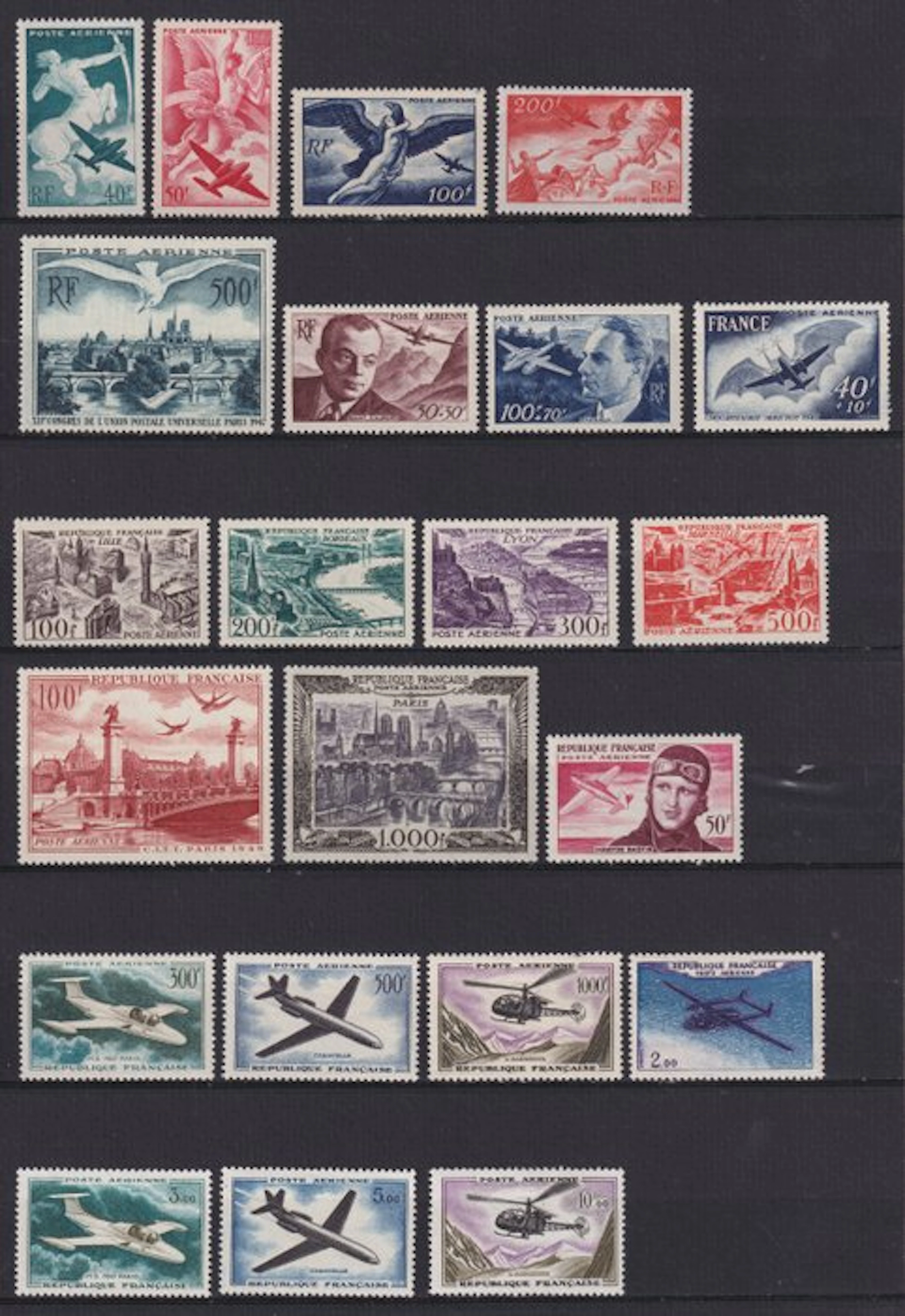 France 1946/1964 - PA lot selected between numbers 16 and 41