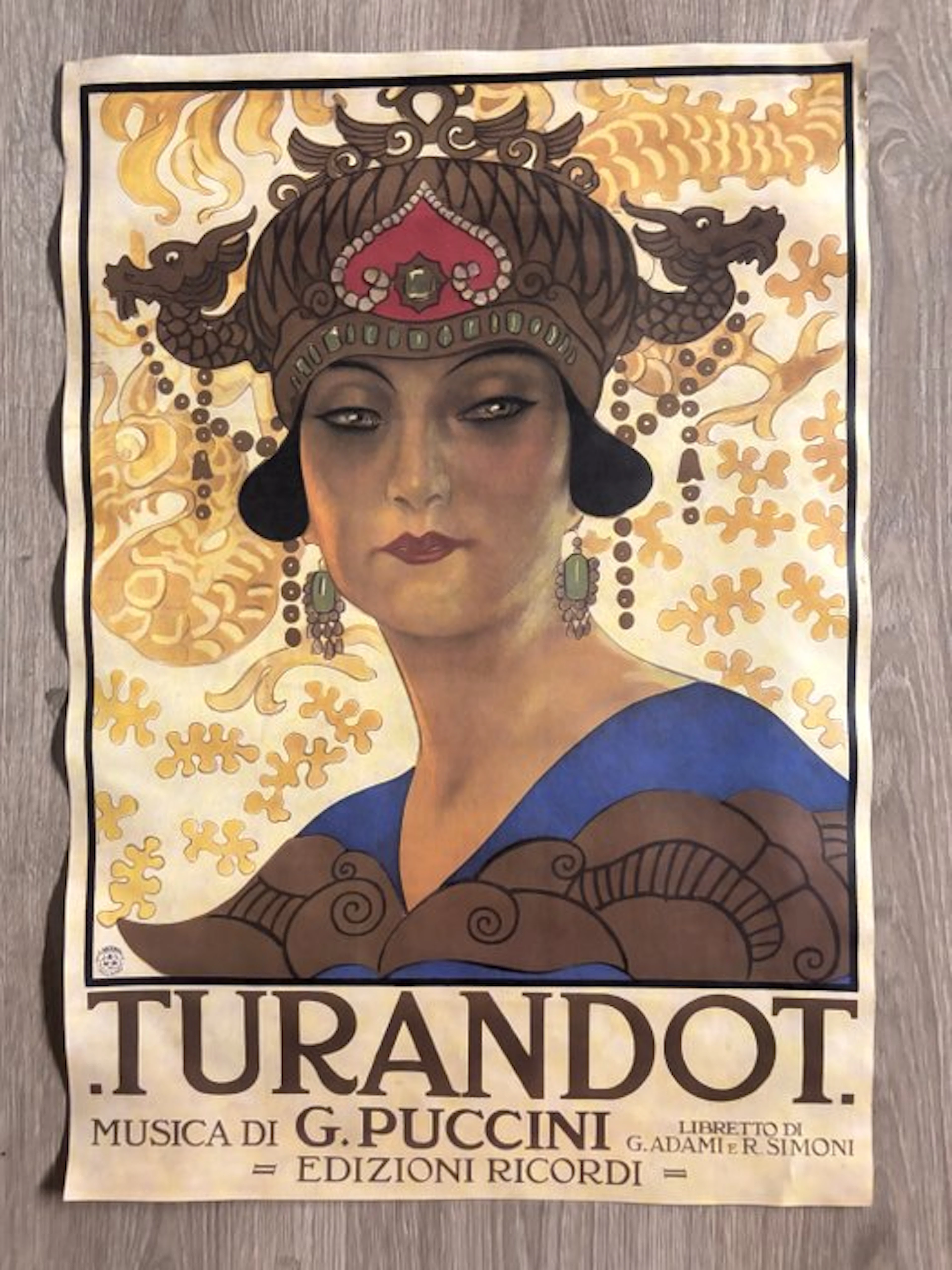 Leopoldo Metlicovitz - Turandot – Manifesto lirico...