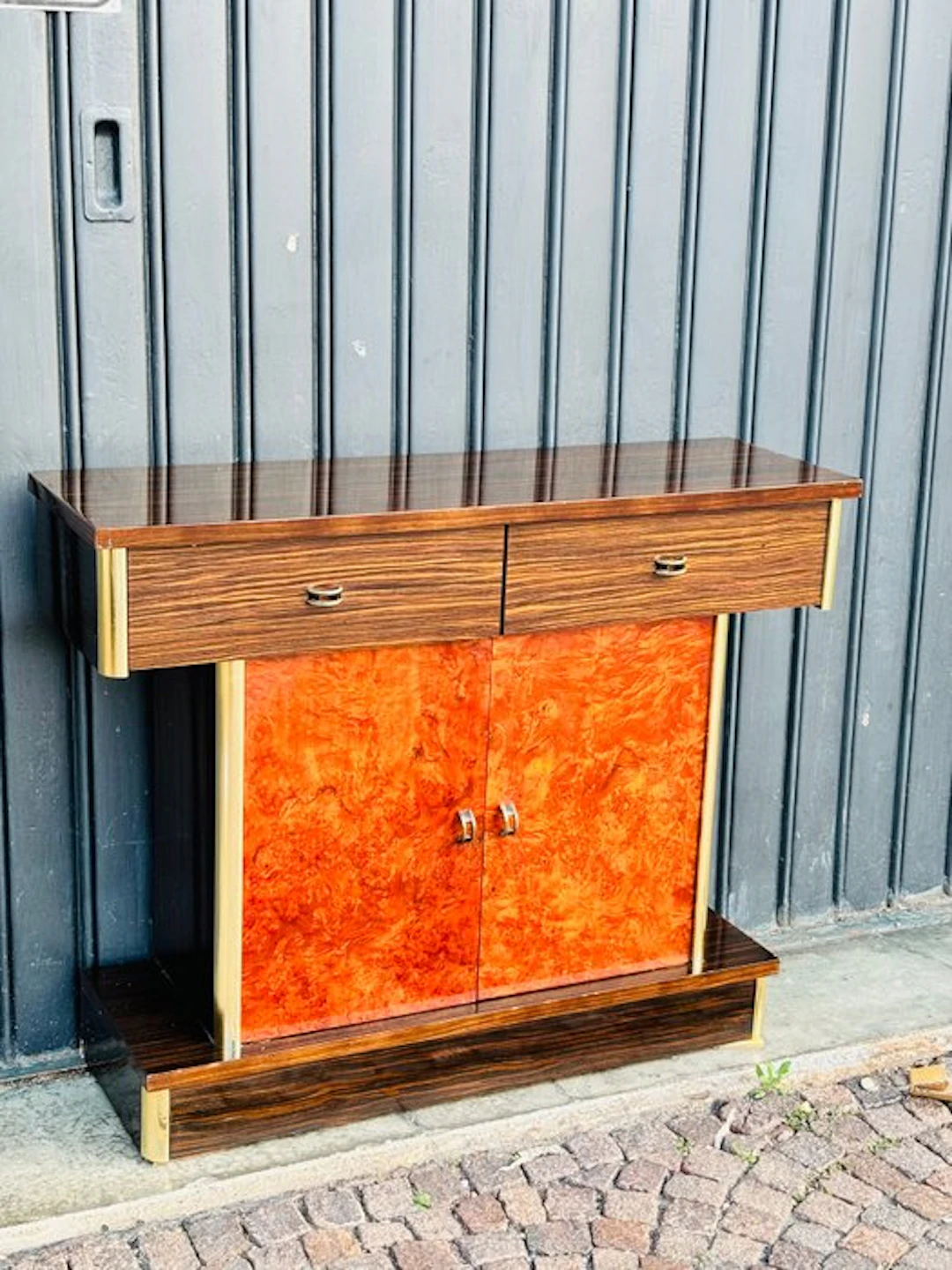 Console table - Wood, Metal - Deco entryway furniture