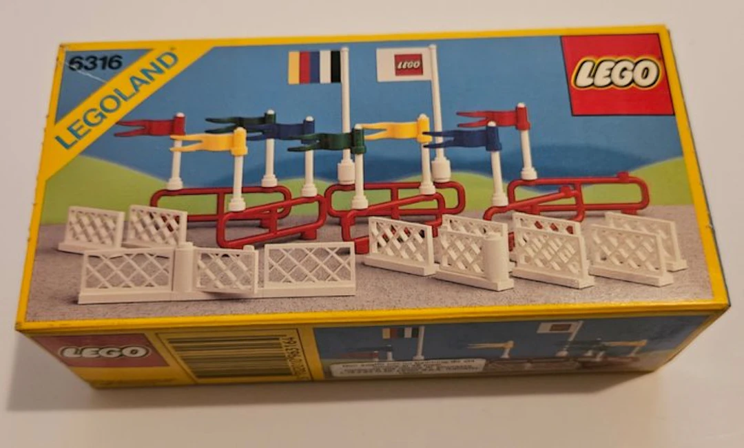 LEGO Set - 6316 - Legoland - Legol 6316 legoland bandiere 1988 sigillato