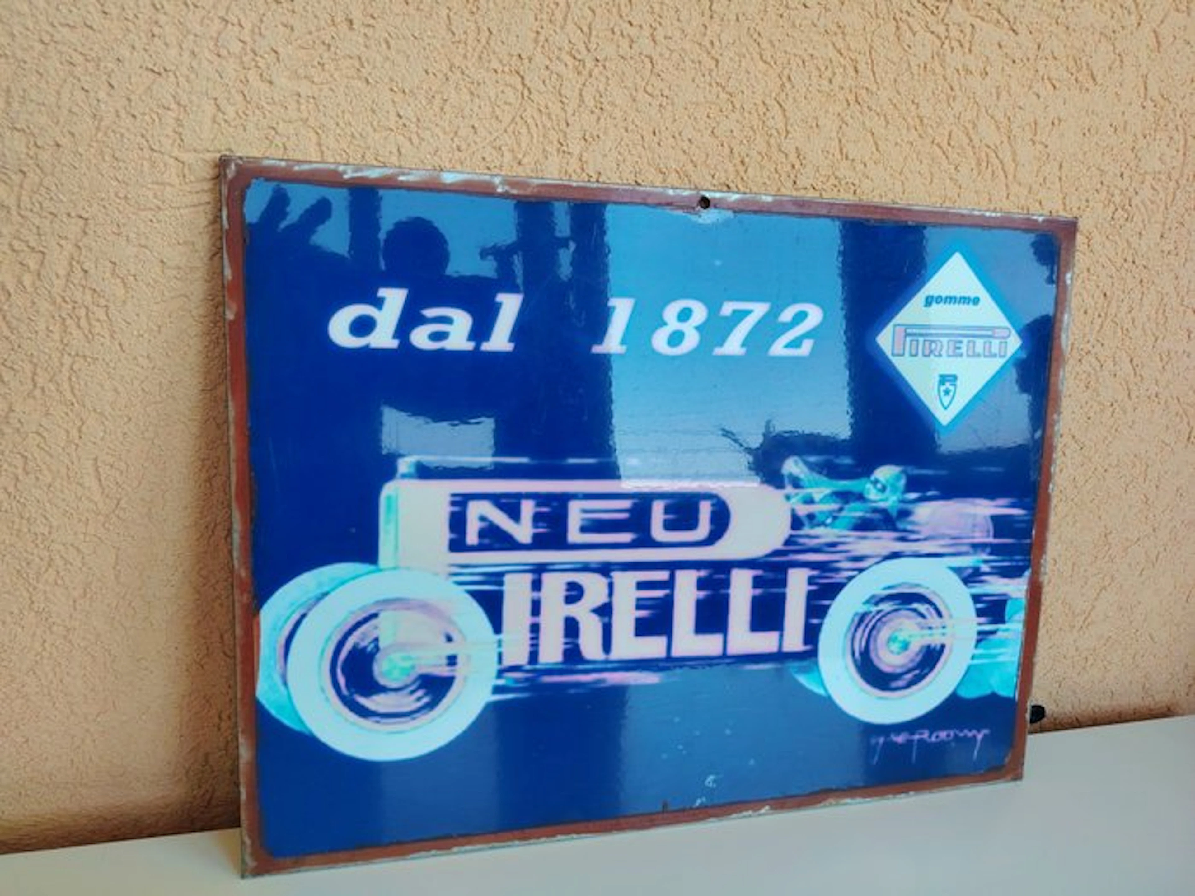 Pirelli sign - pirelli - Advertising sign - Metal
