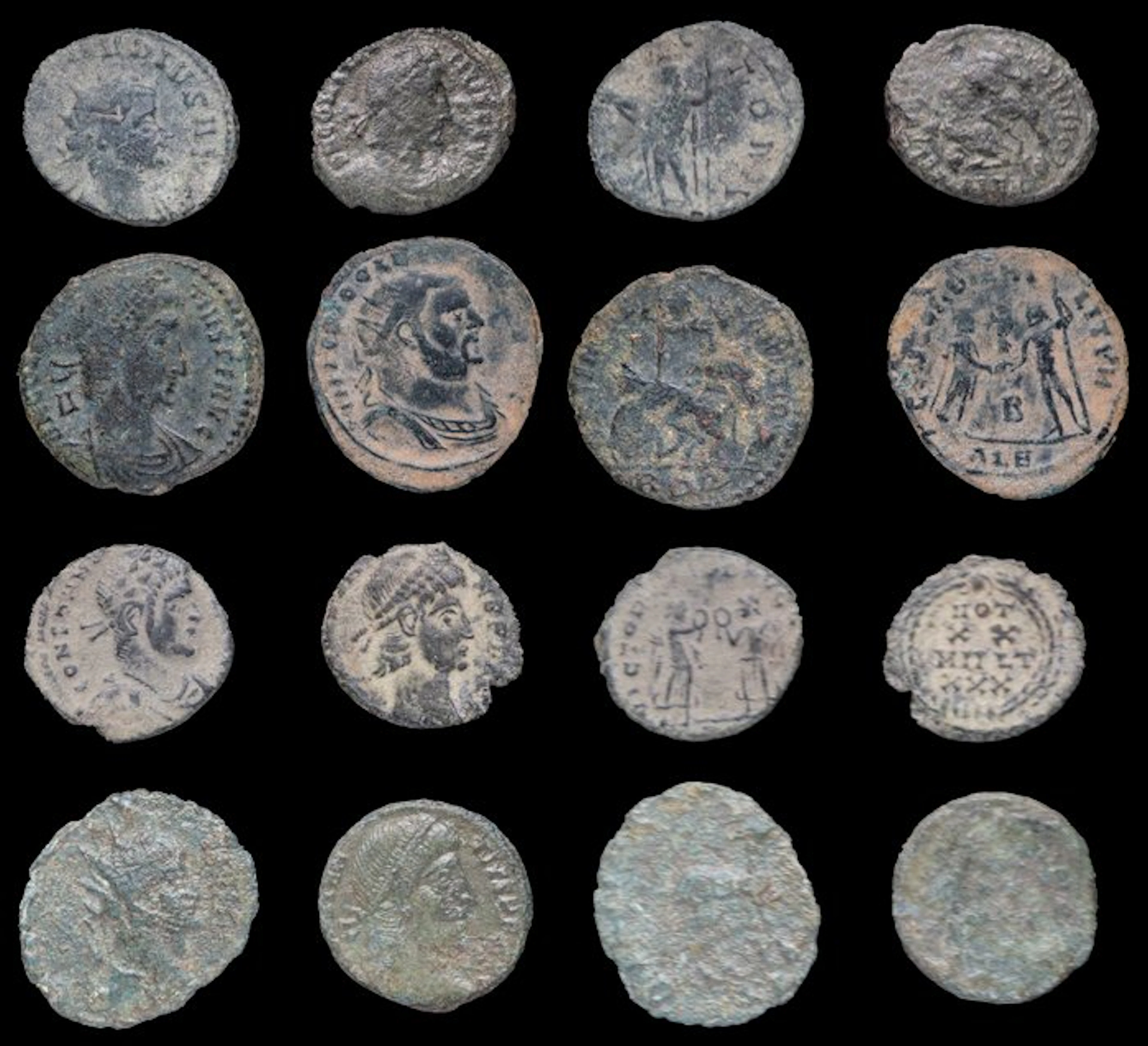 Roman Empire Lot of 8 coins minted between the 3rd and 4th centuries AD
