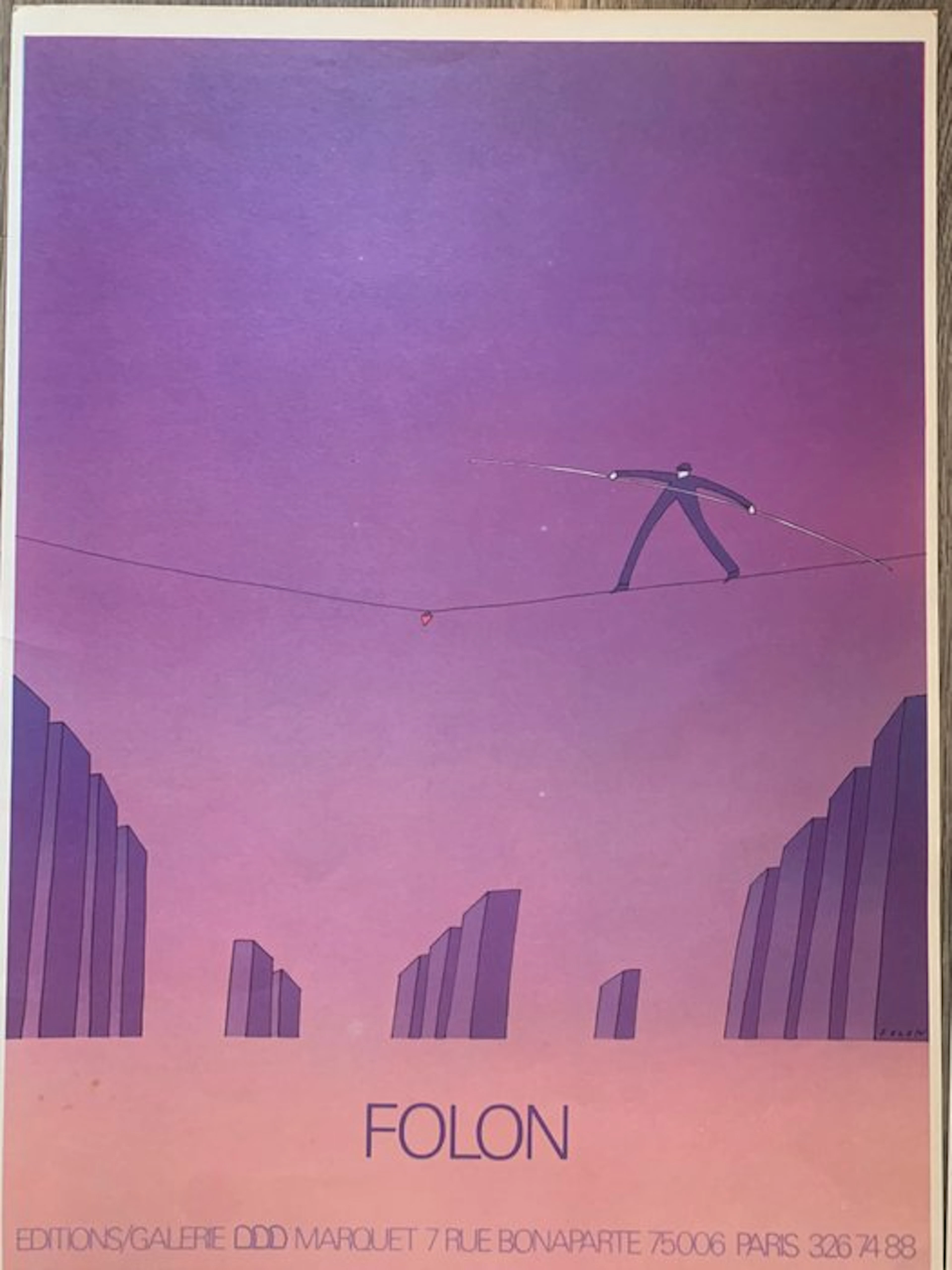 Jean Michel Folon - 8 X posters 1977