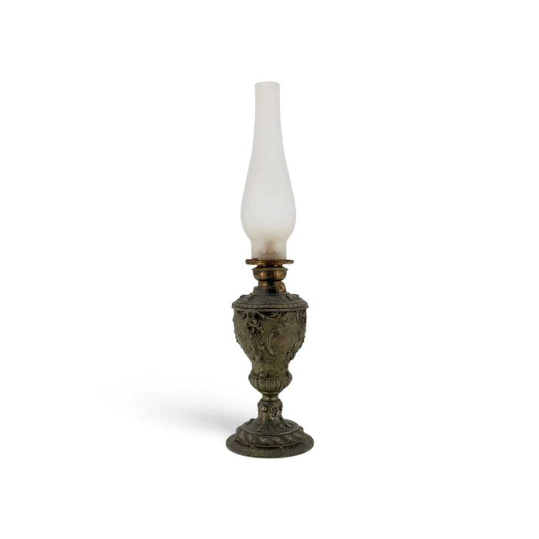 Lamp - Brass, Crystal - Mythological Decoration