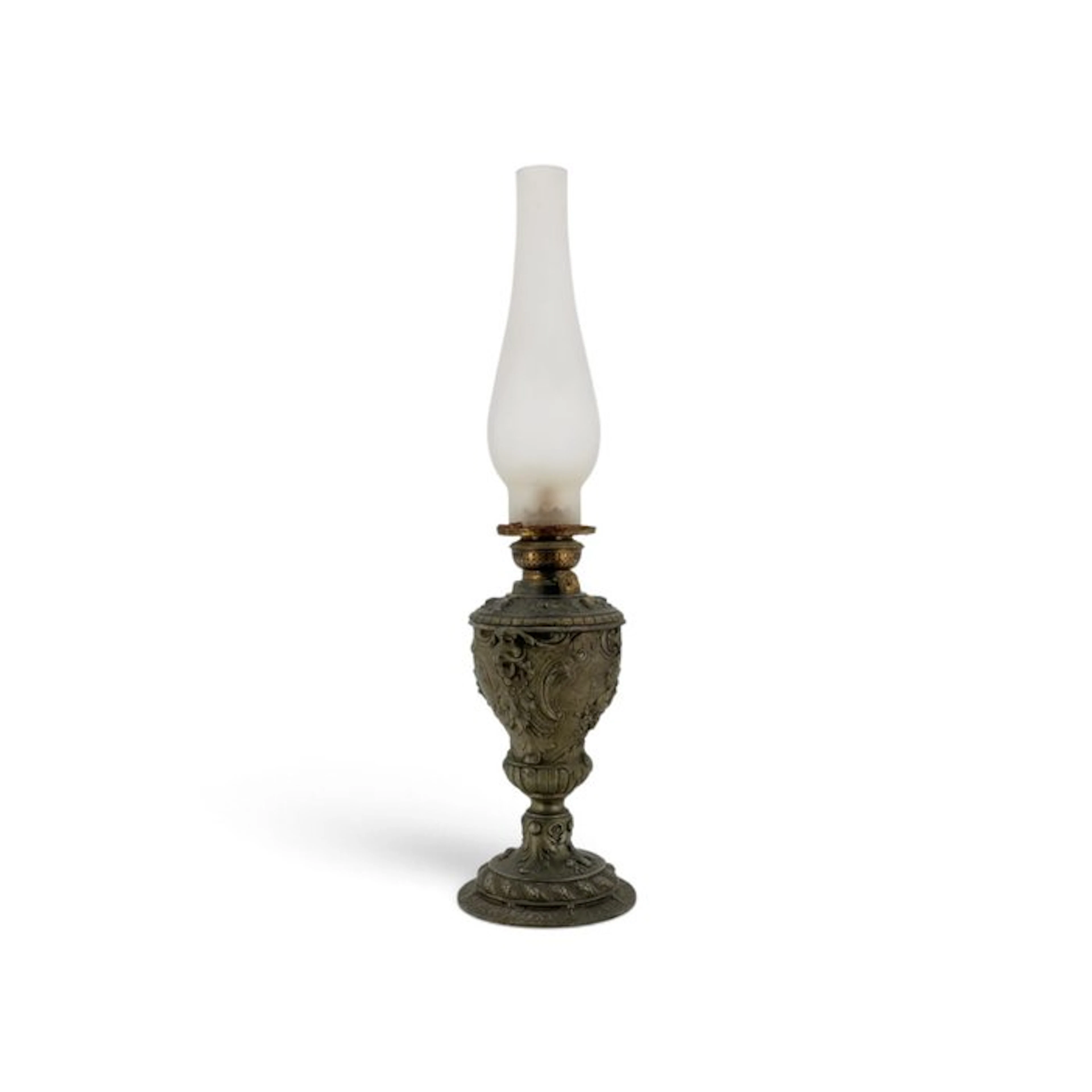 Lamp - Brass, Crystal - Mythological Decoration