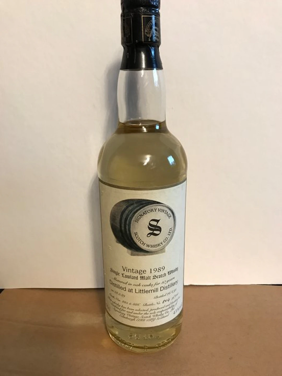 Littlemill 1989 10 years old Cask nos
