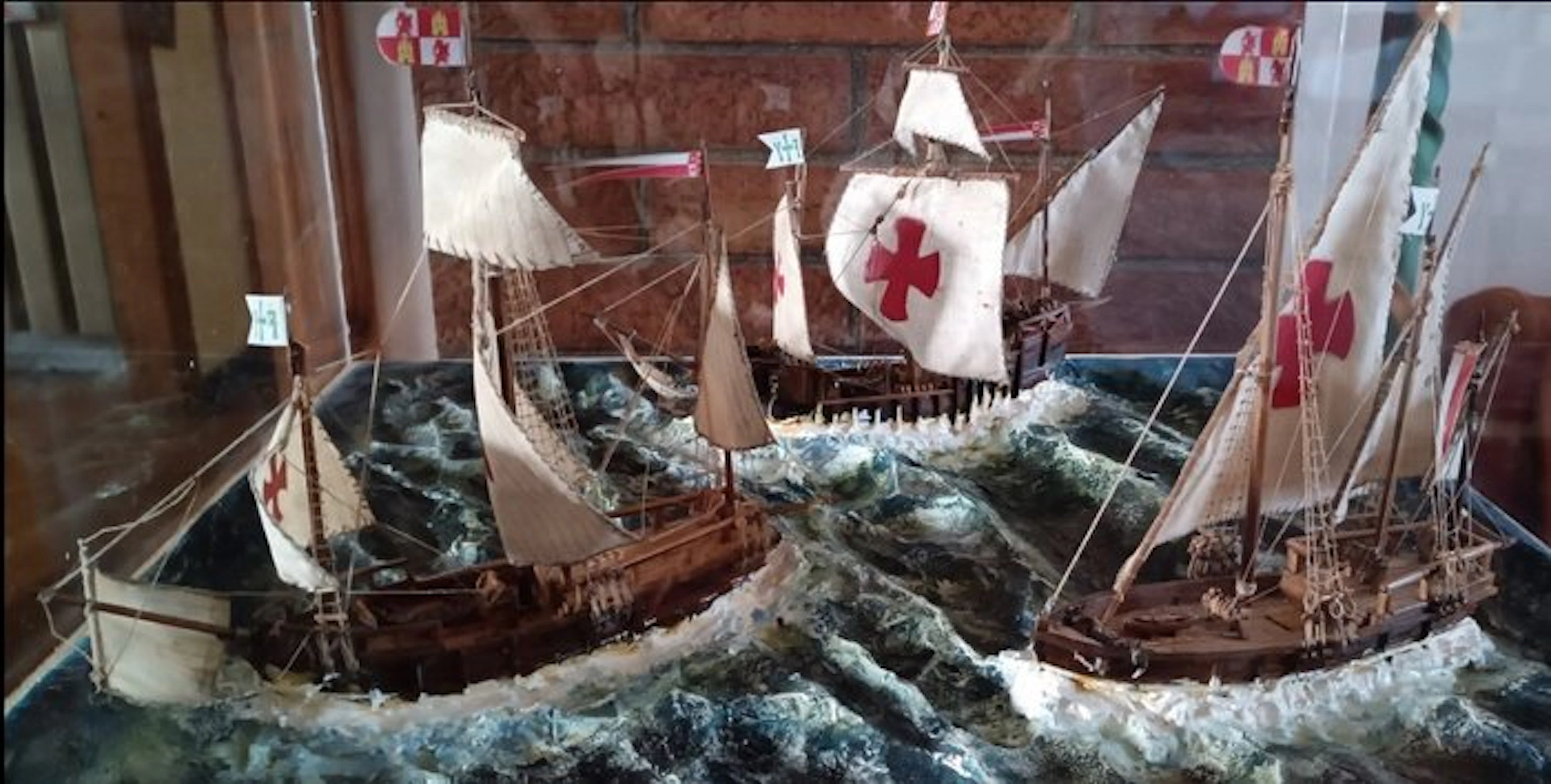 Modello autocostruito - Diorama le Tre Caravelle in...