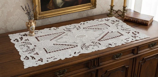 Embroidery - 82 cm - 38 cm - Baroque Garden