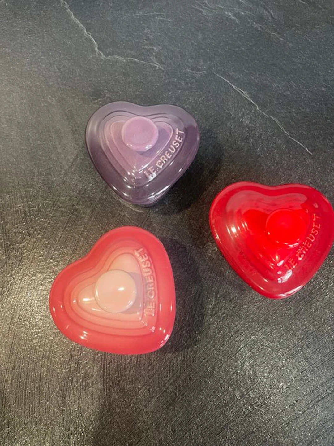 Le Creuset - Cooking pot (3) - Heart Mini Ramekin - Stoneware, Ceramic, Glaze