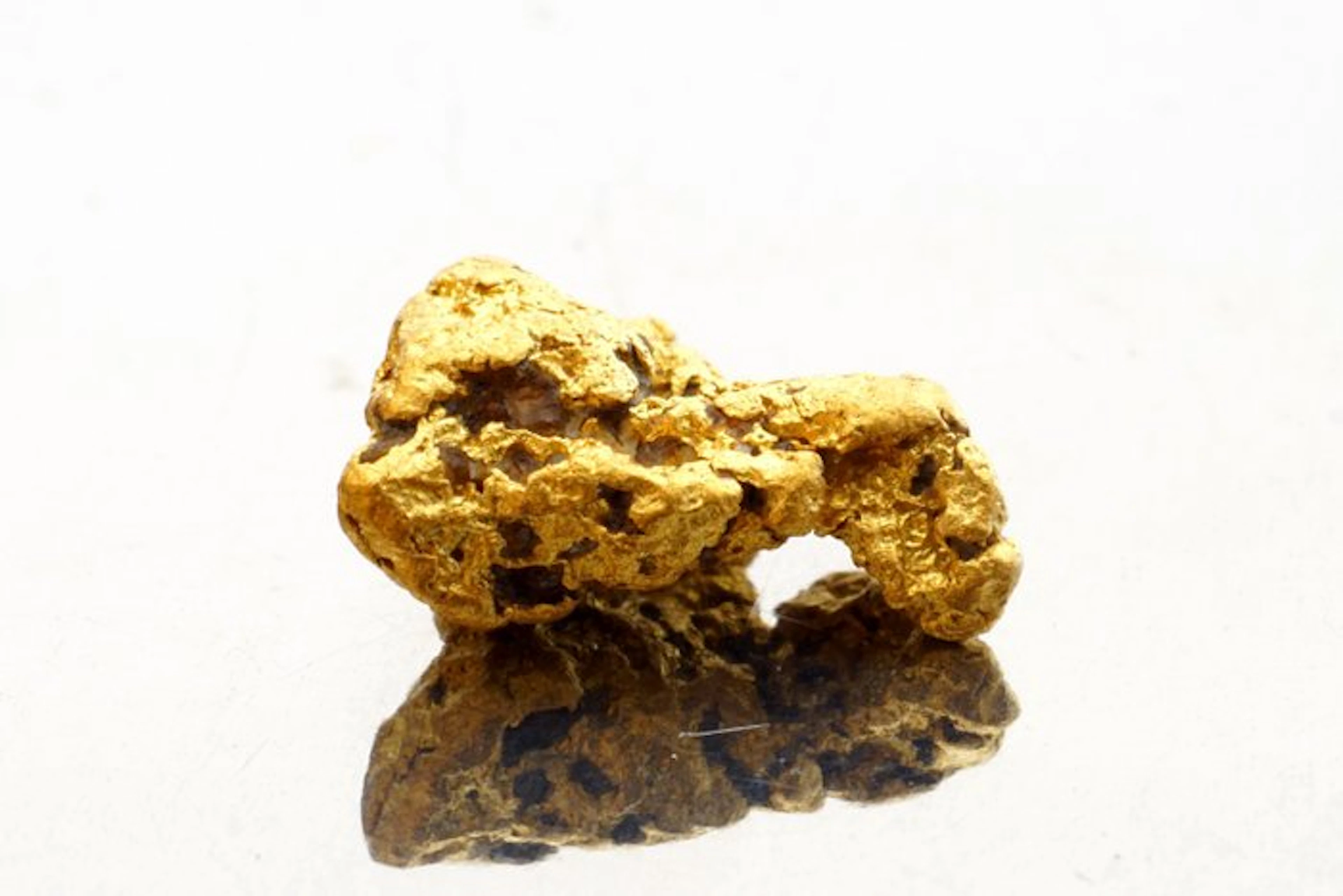 Gold Nugget from French Guiana or Suriname, 1.696 grams.- 1.7 g - (1)