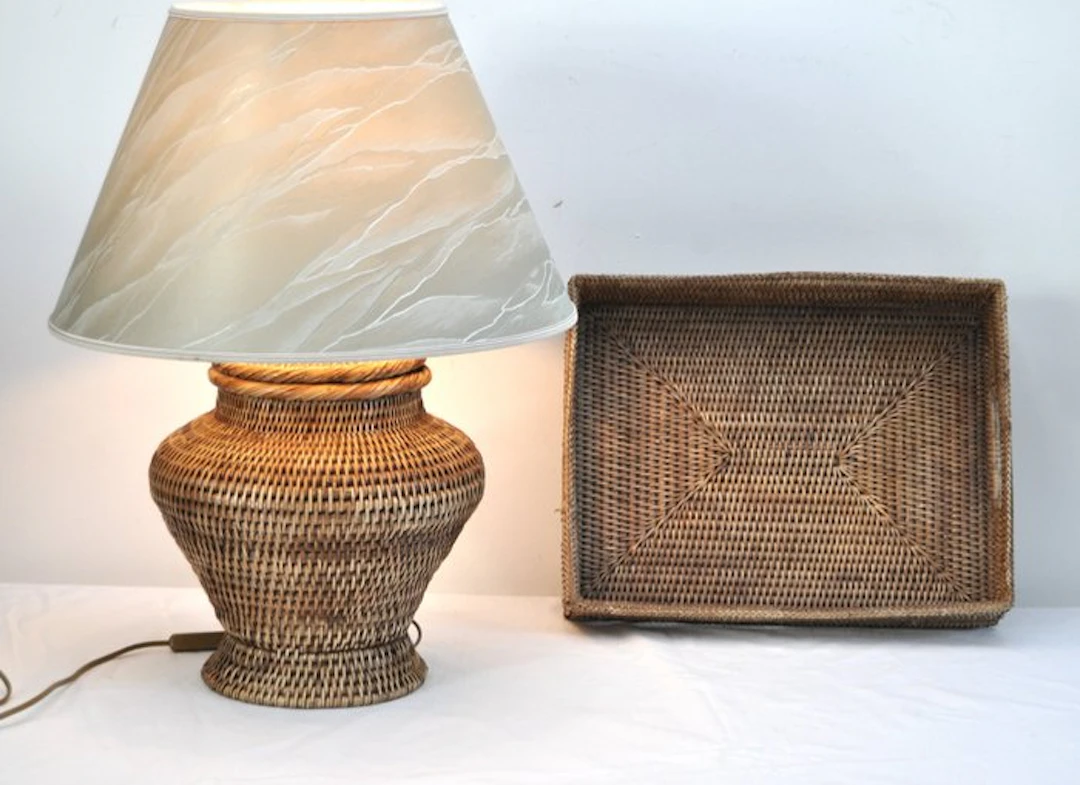 Table lamp (2) - Rattan