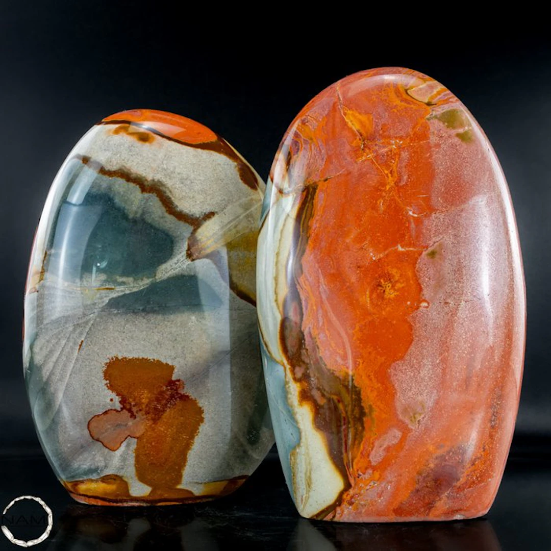 Polychrome Jasper Set – Warm earthy tones in natural...