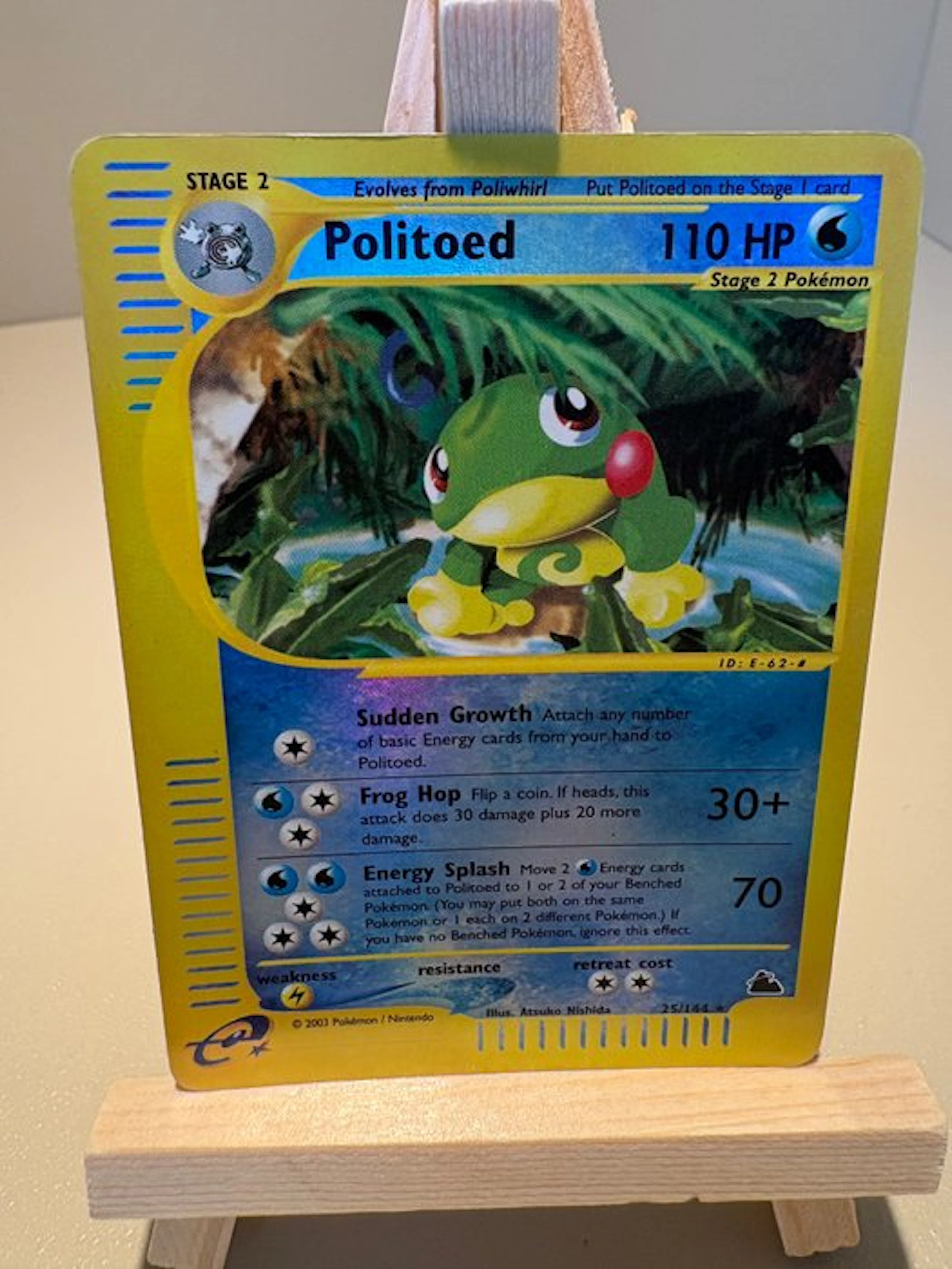 Pokémon - 1 Card - Politoed 25 Reverse holo - WOTC - Skyridge