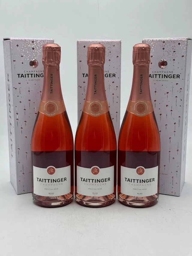 Taittinger, Brut Prestige Rosé - Champagne - 3 Bottles (0.75L)