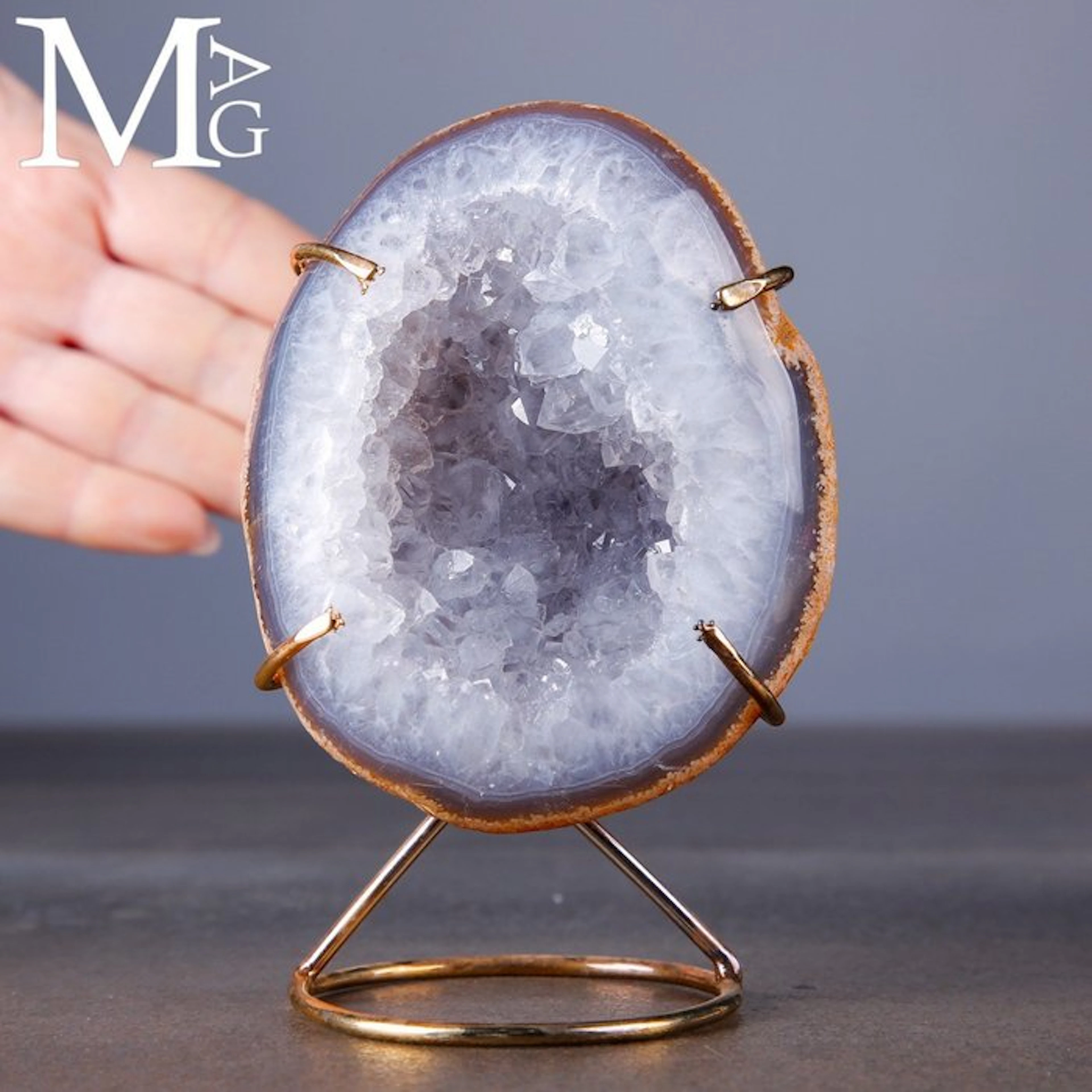 Natural Mineral Geode with Wonderful Inner...