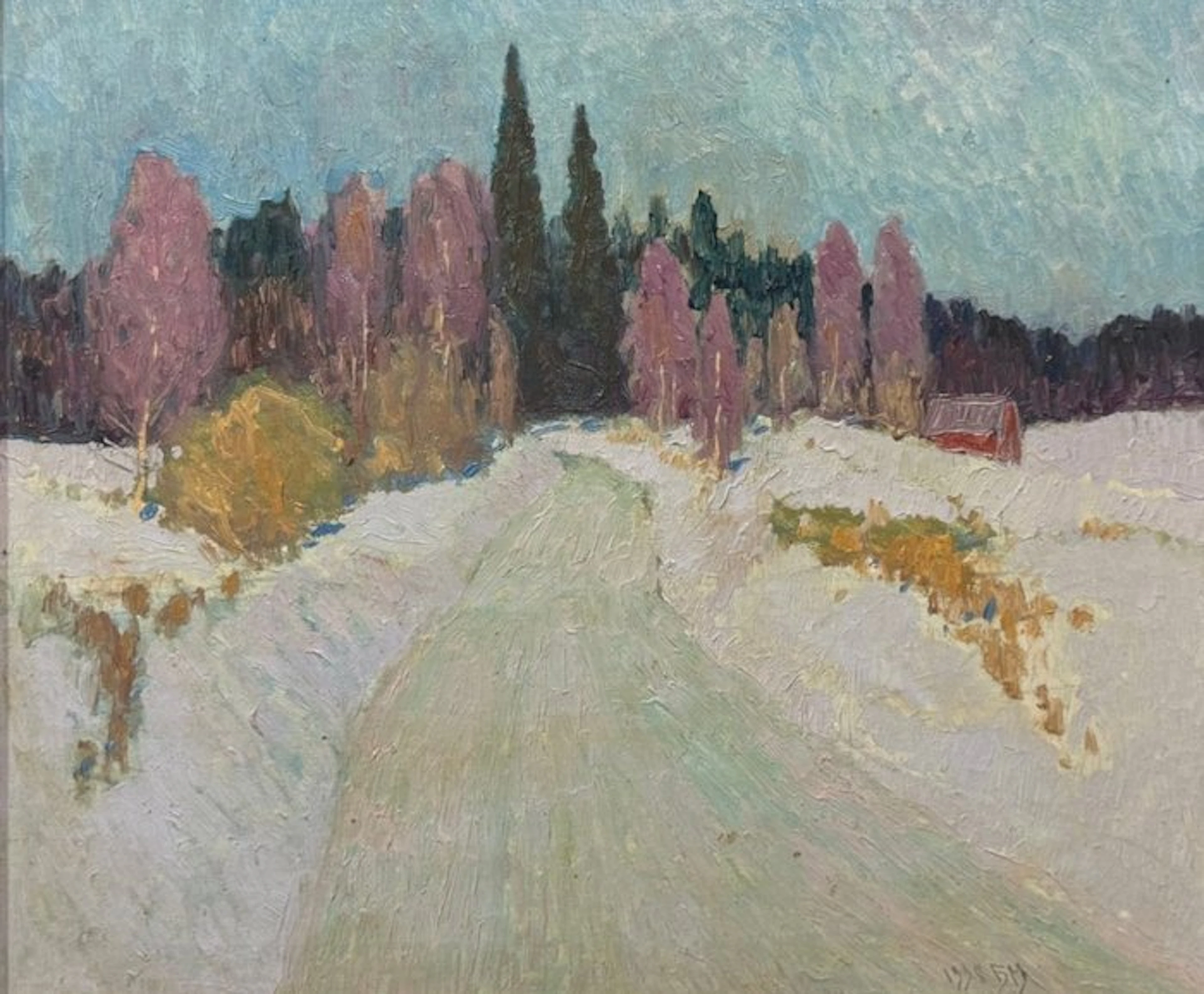 École Russe (c. 1980) - "Зима" (Hiver)