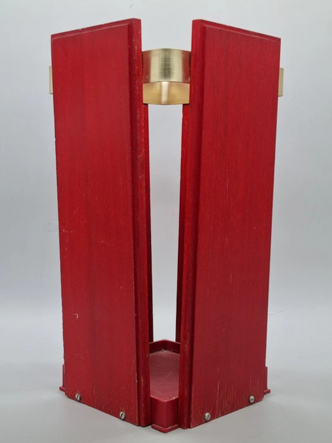 Umbrella stand/rack - Wood, Brass