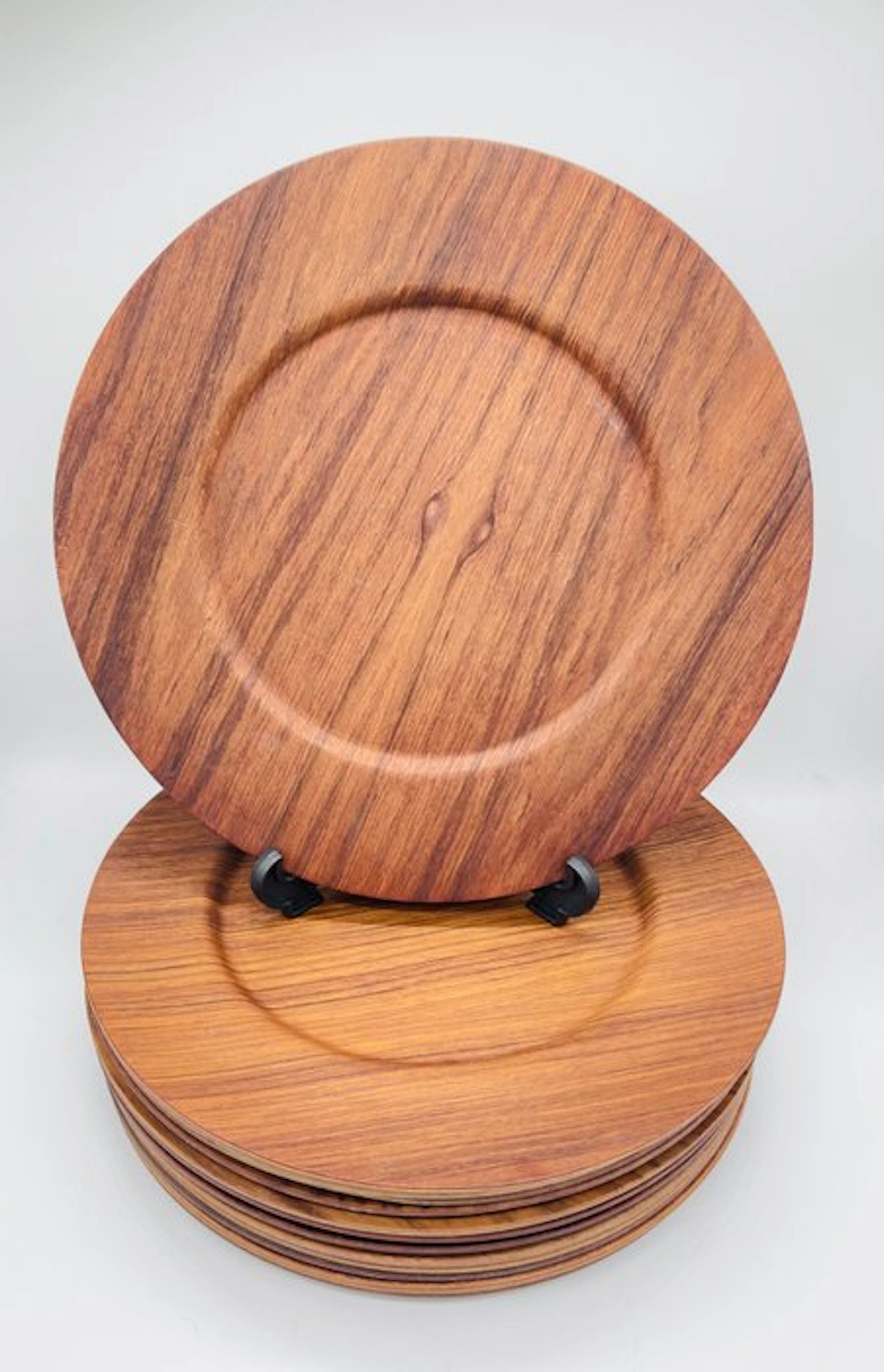 Morsbak - Plate (12) - Wood - Teakwood underplates