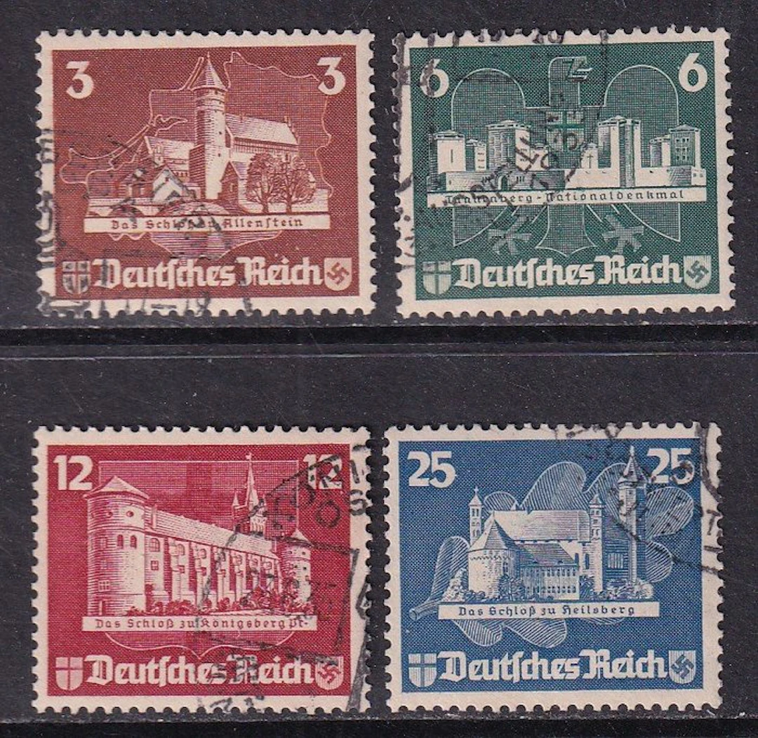 German Empire 1935 - East European Stamp Exhibition "OSTROPA" - Michel: 576/579