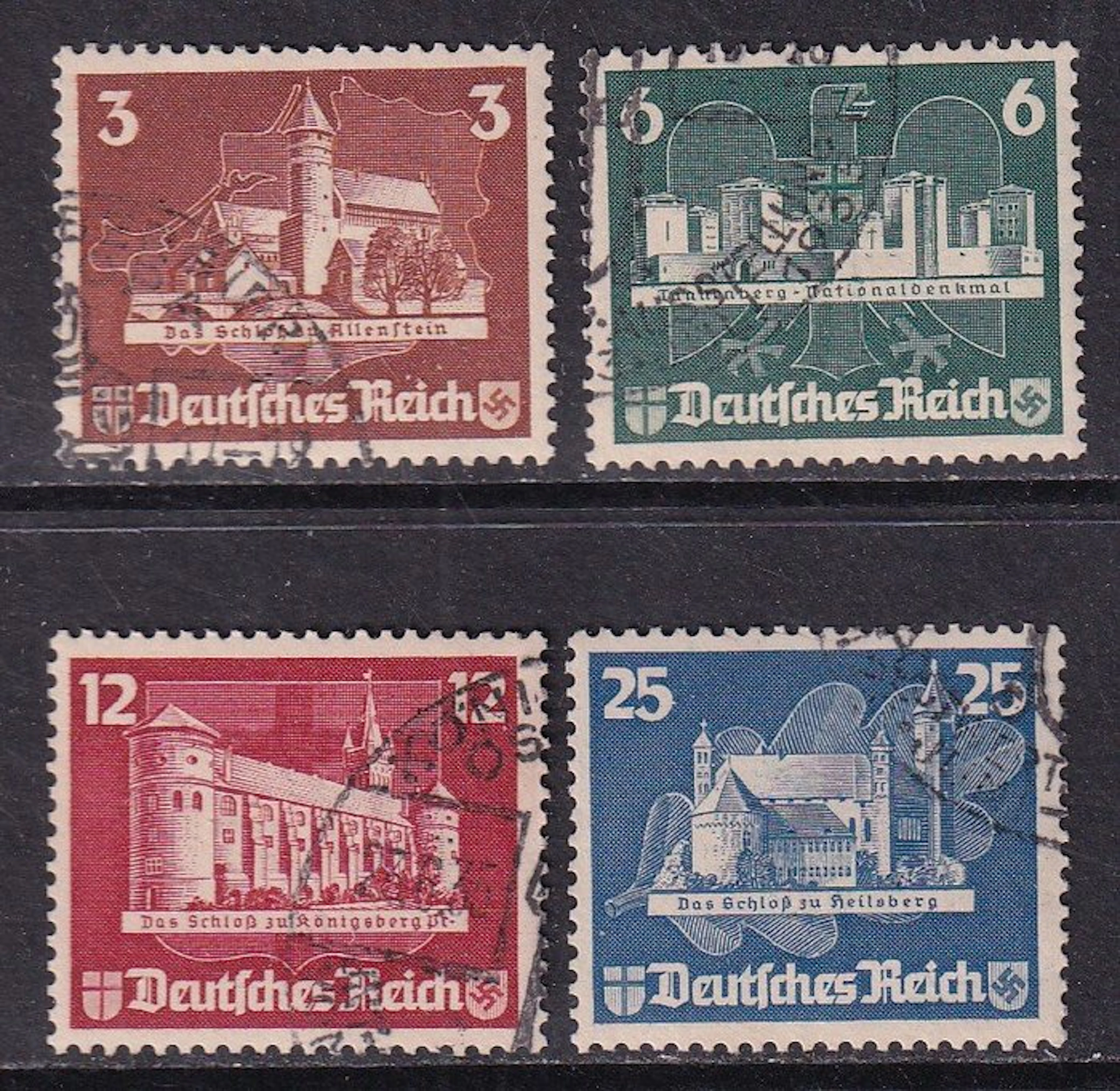 German Empire 1935 - East European Stamp Exhibition "OSTROPA" - Michel: 576/579