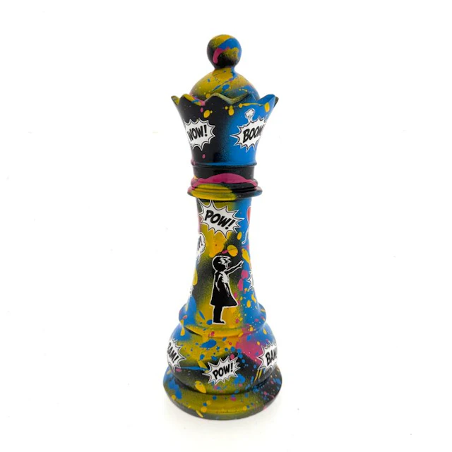 Koen Betjes (1992) - Queen Chess Street Piece (Banksy hommage)