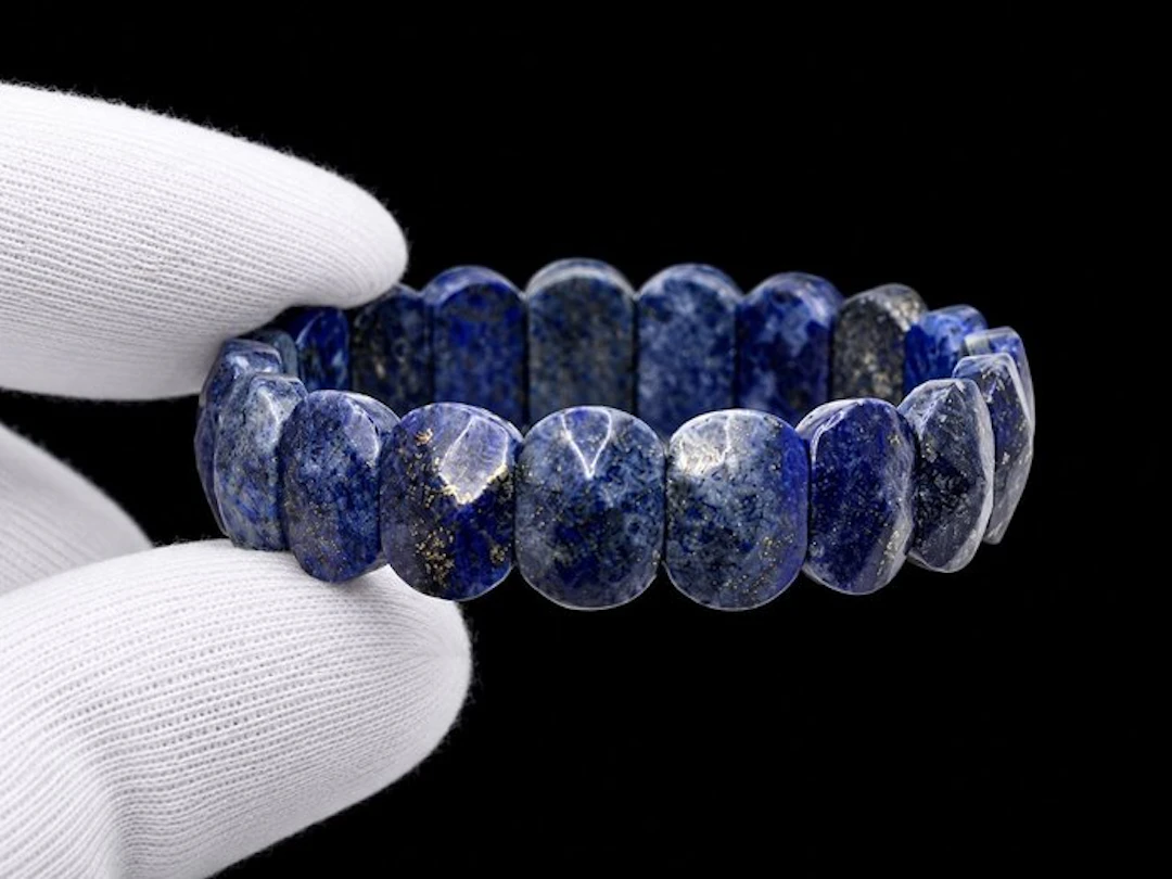Elegant Premium Quality Faceted Natural Lapis Lazuli...