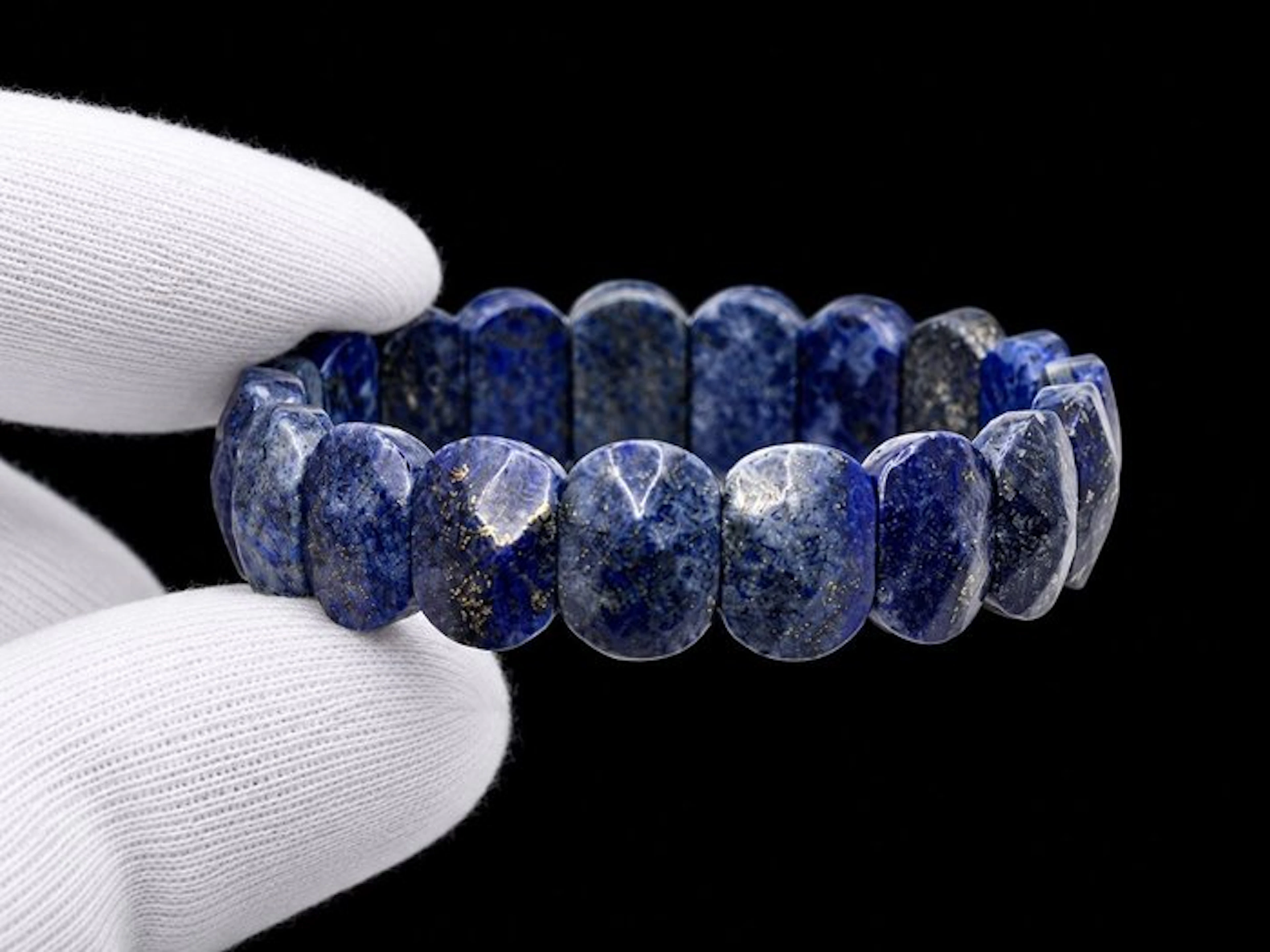 Elegant Premium Quality Faceted Natural Lapis Lazuli...