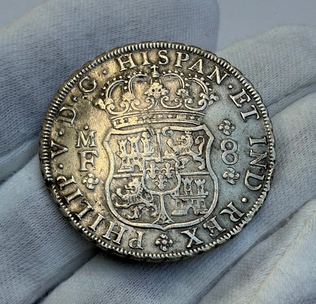 Spain. Felipe V. 8 Reales 1735 Mexico MF - Rooswijk shipwreck