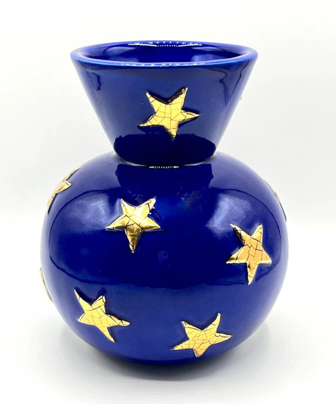 Émaux de Longwy - Vase - Rare enameled faience model from Longwy-Beu
