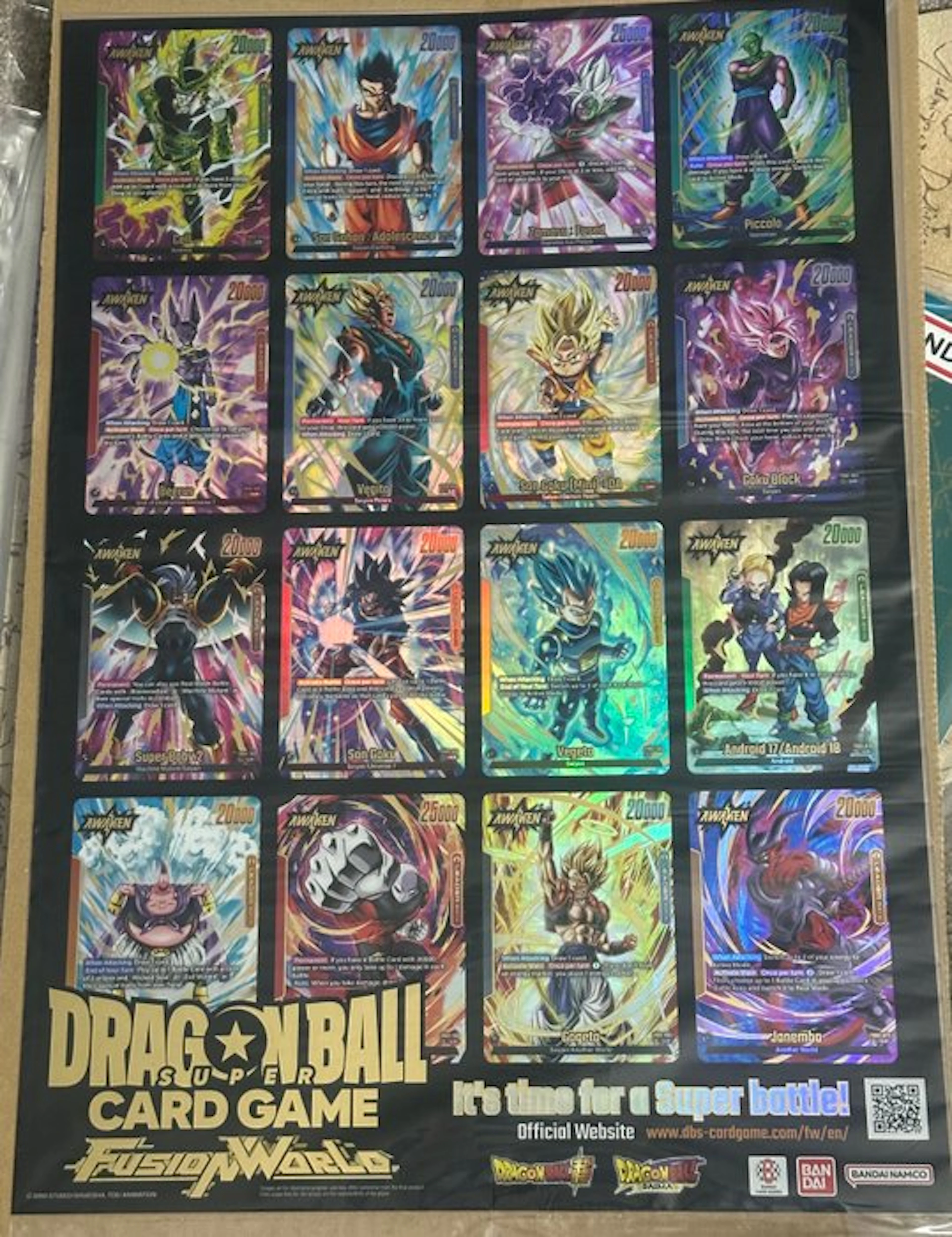 Bandai - 1 Uncut sheet - Dragon Ball Z, Dragon Ball