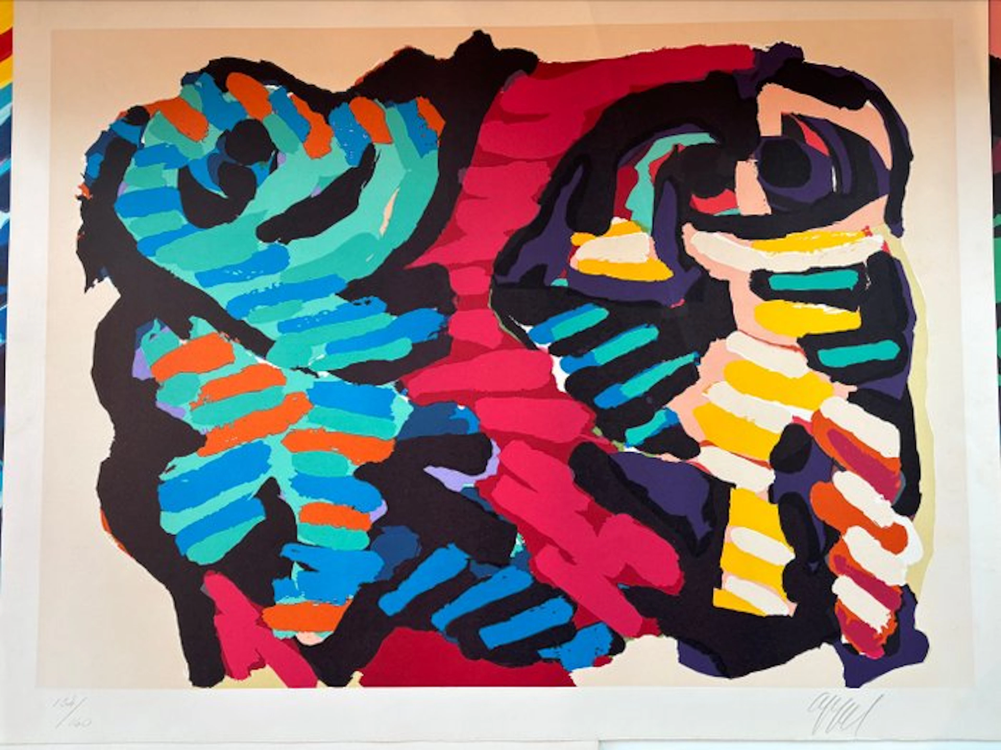 Karel Appel (1921-2006) - A Happy Encounter