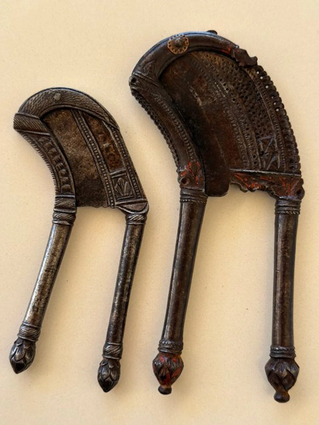 Pair of antique all-purpose cutters for betel nuts...