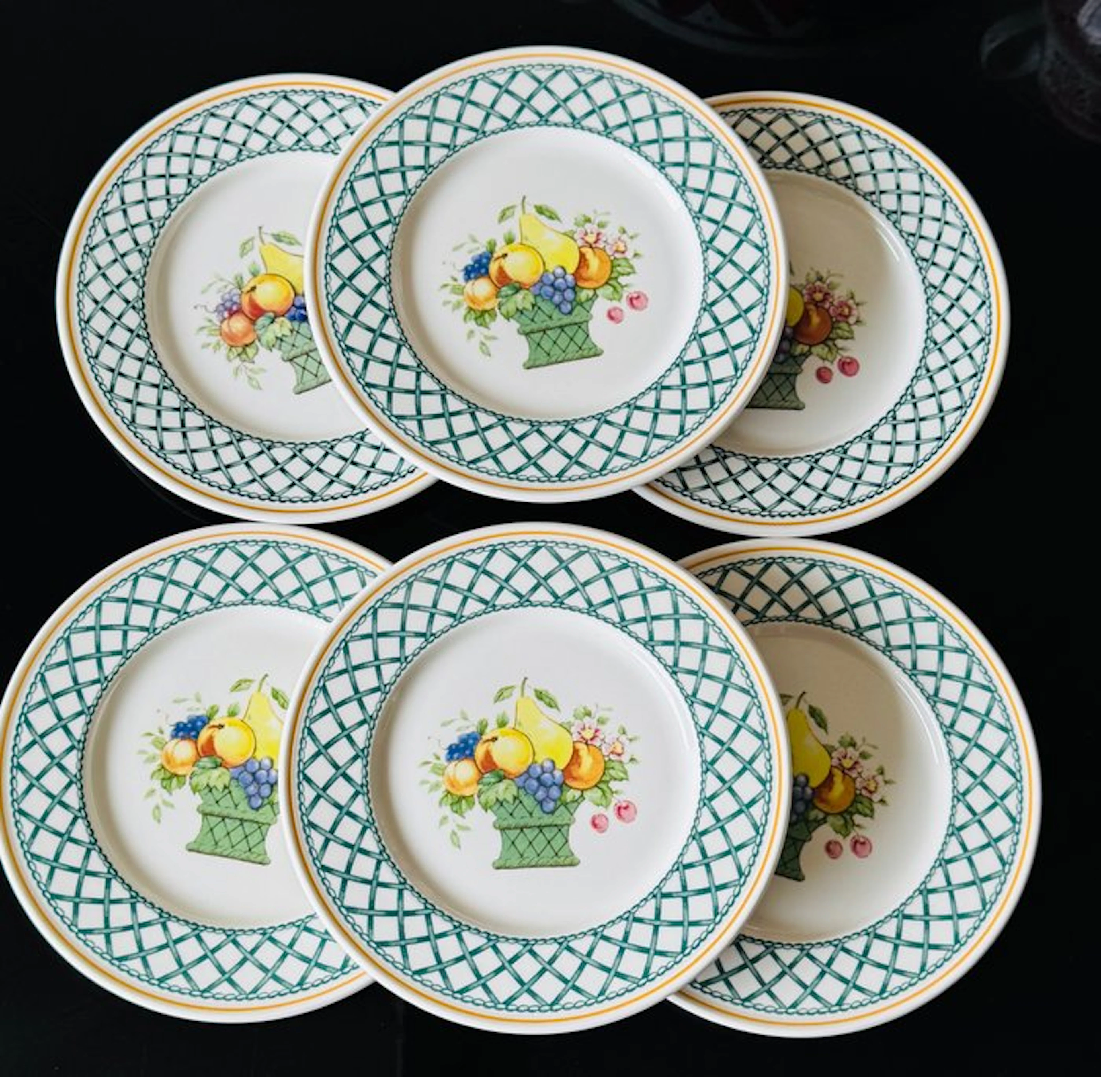 Villeroy & Boch - Dish (6) - Basket - Porcelain - Plate cm