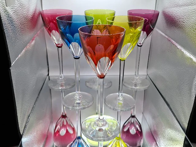 Val Saint Lambert - Wine glass (6) - Gevaert Model - Crystal