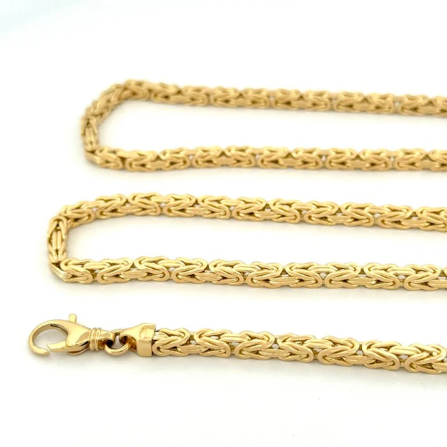 Necklace - 18 kt. Yellow gold - Bizantina - 60 cm