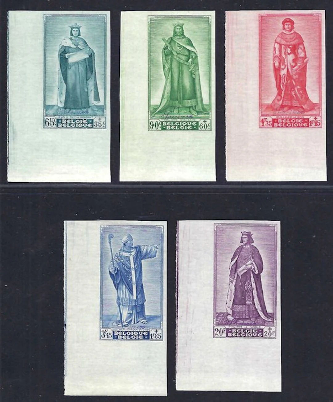 Belgium 1947 - Ongetand