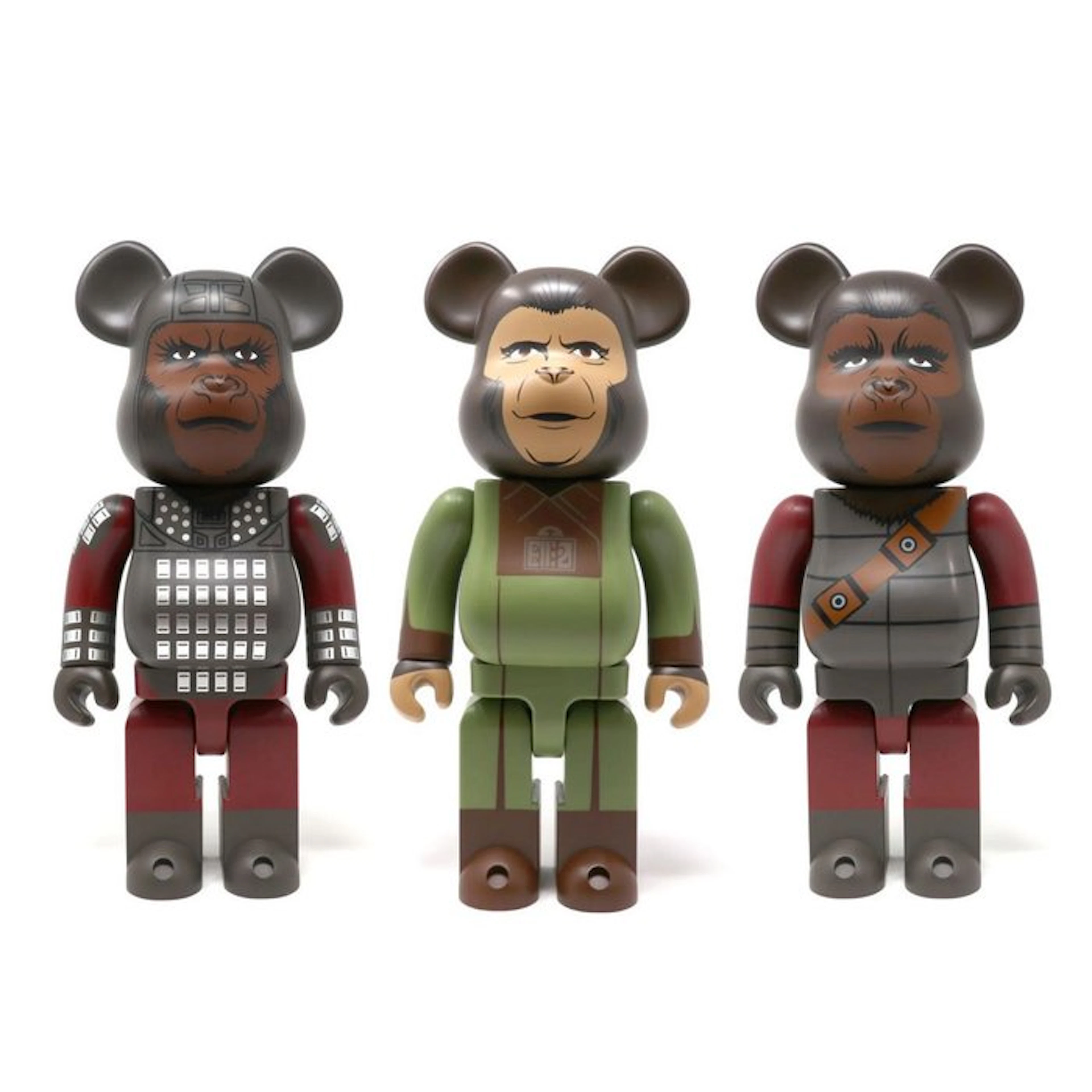 Medicom Toy - Be@rbrick 400% - Planète des Singes - Lot de 3