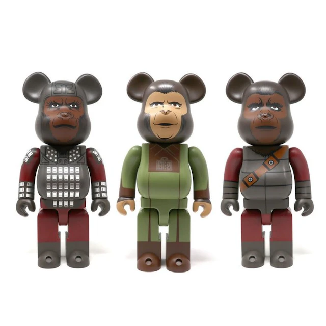 Medicom Toy - Be@rbrick 400% - Planète des Singes - Lot de 3