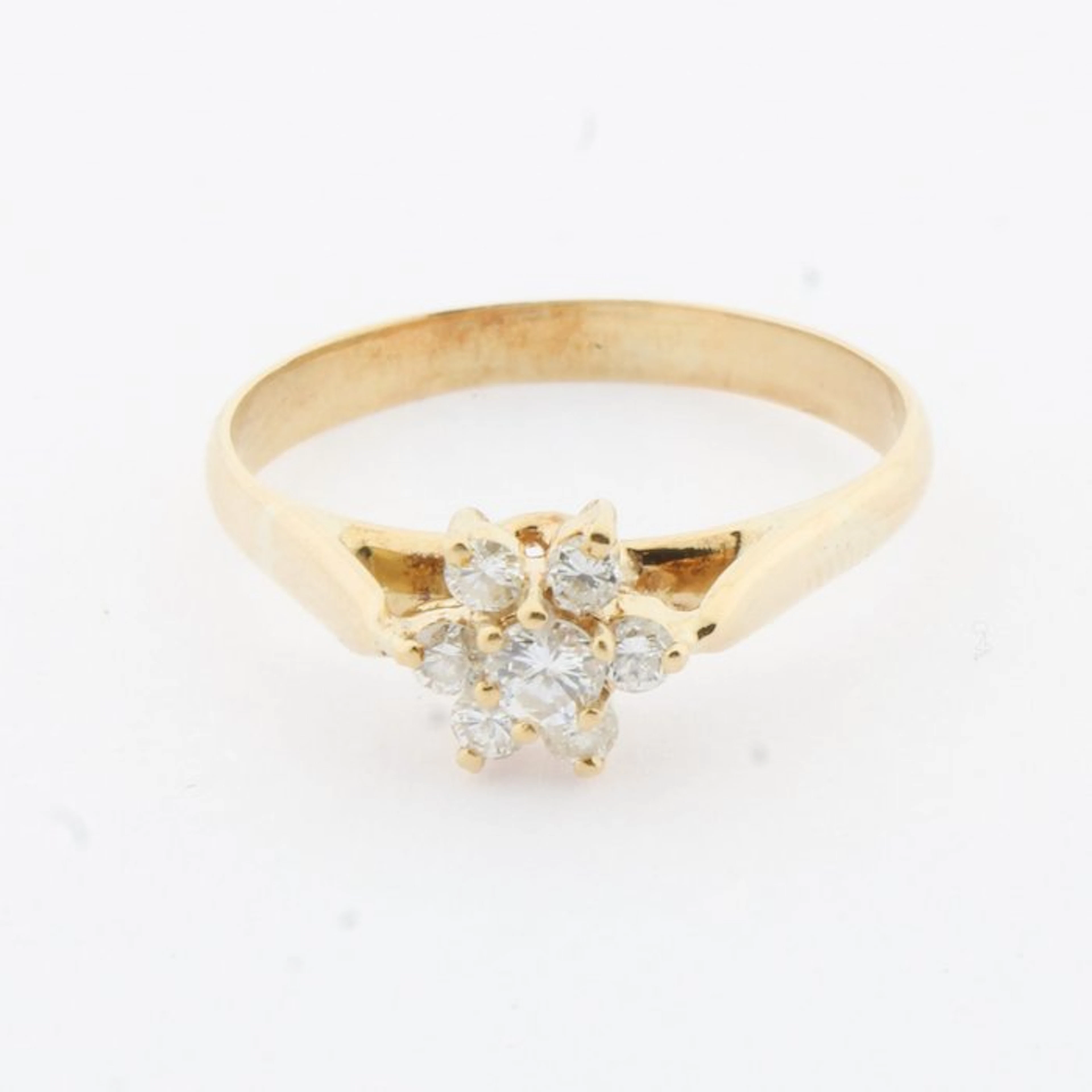No reserve price - Ring - 18 kt. Yellow gold - 0.27ct. tw. Diamond (Natural)