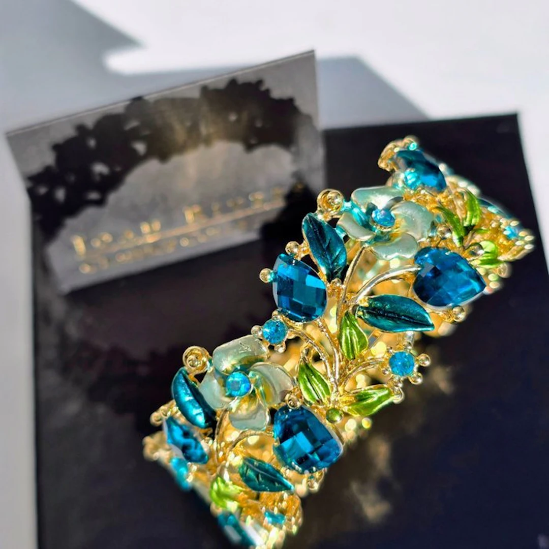Joan Rivers - Gold-plated - Bracelet - Cote d'Azur deep blue