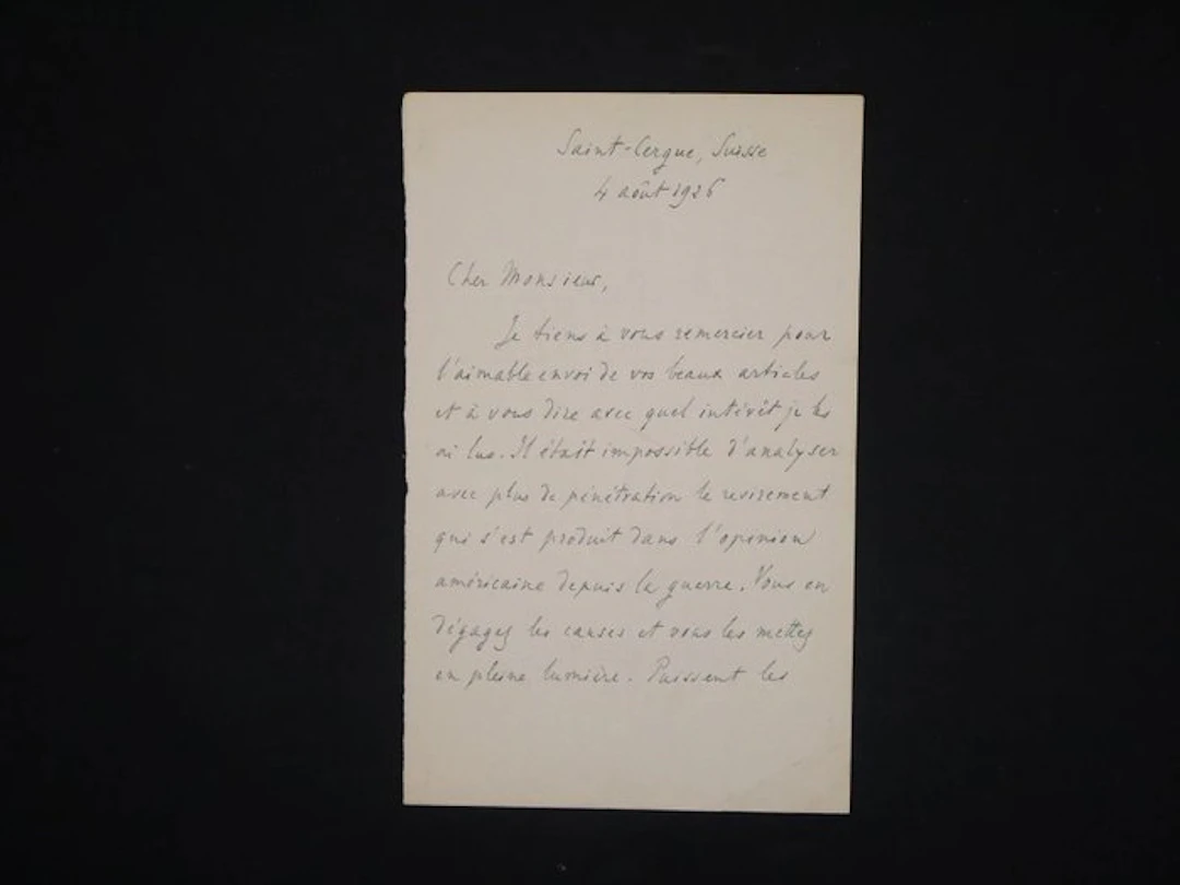 Henri BERGSON - Sur la Première Guerre - 1926