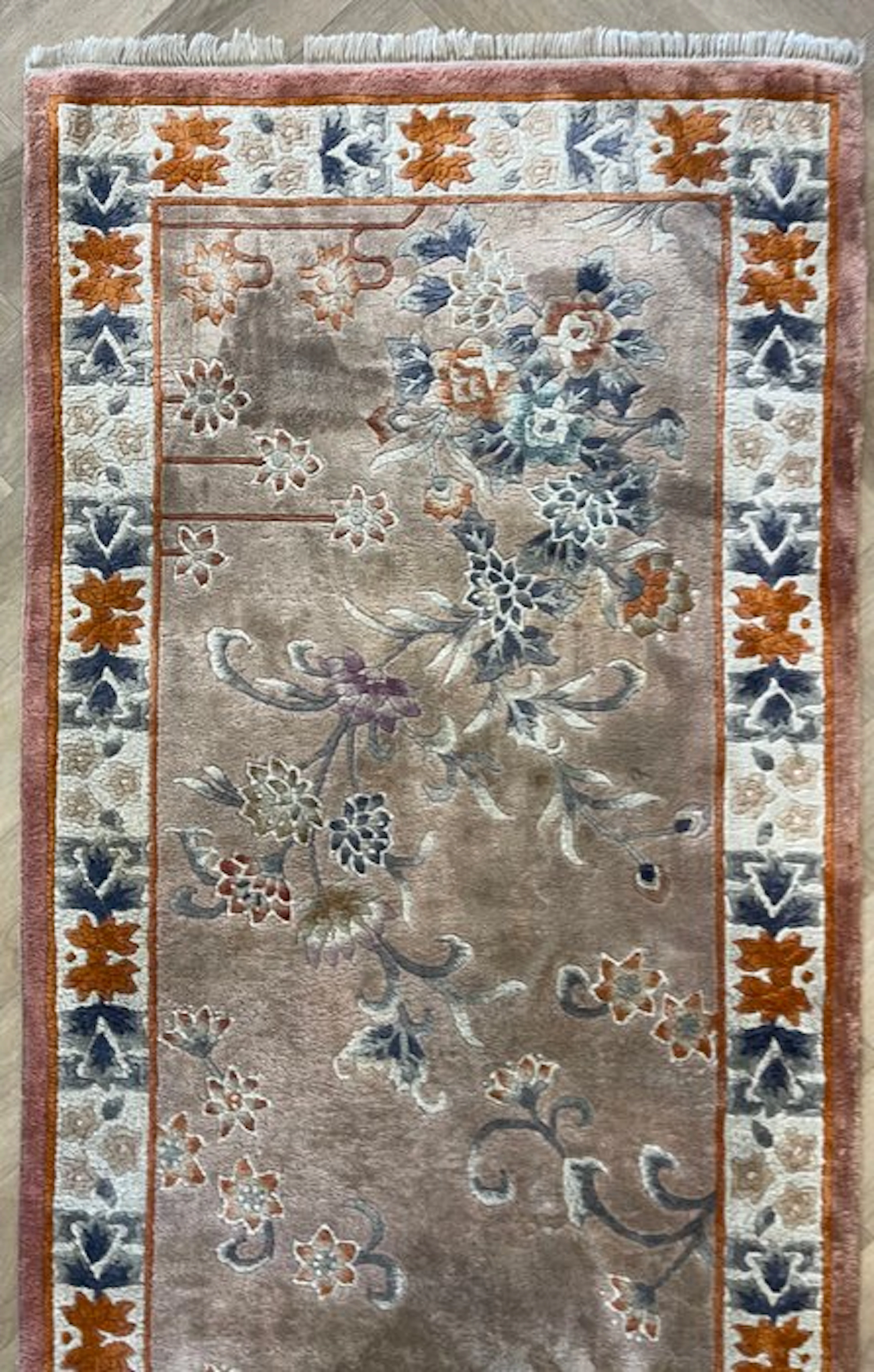 China Silk - Cleaned - Carpet - 246 cm - 79 cm