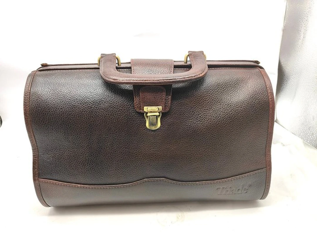 Other brand - Borsa da medico vintage in pelle made in Italy - Bag