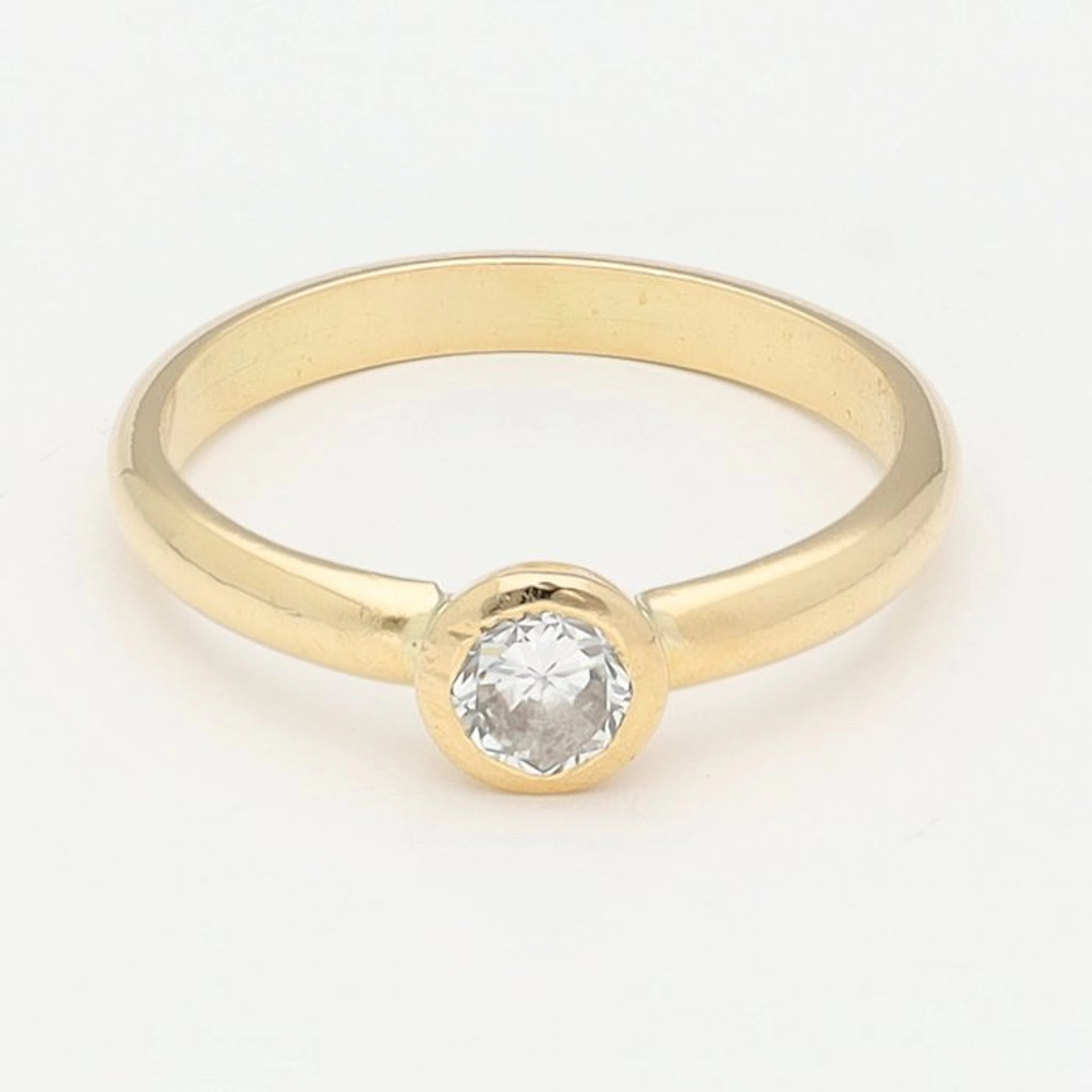 Ring - 18 kt. Yellow gold Diamond (Natural)
